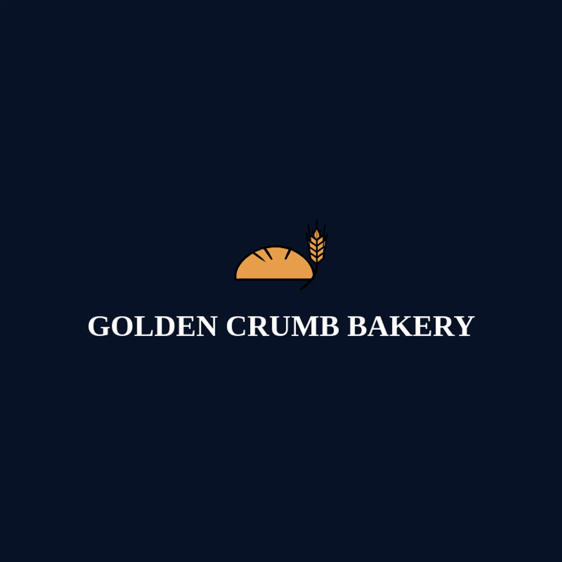 Golden Crumb Bakery logo for baking