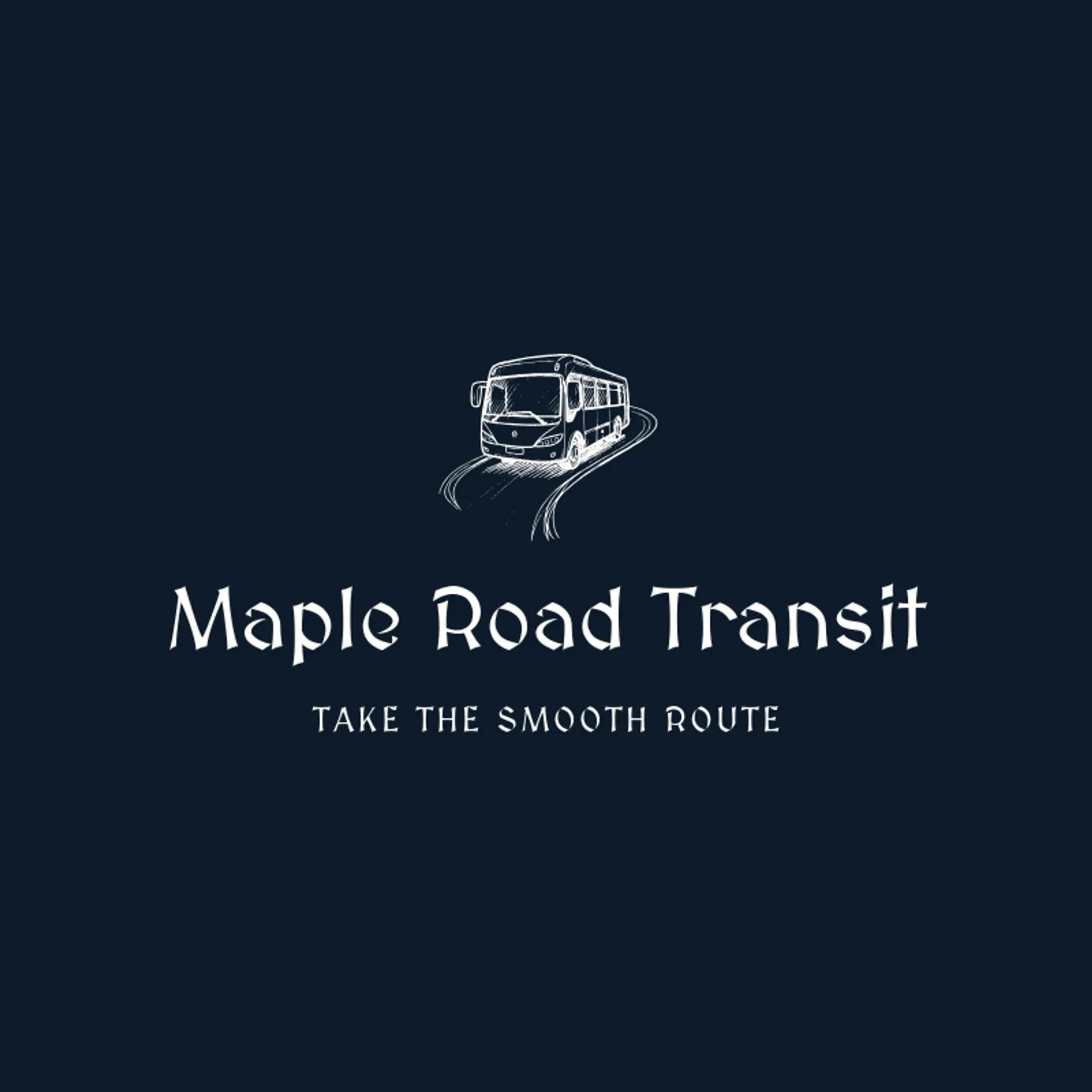 Maple Road Transit logo for bus