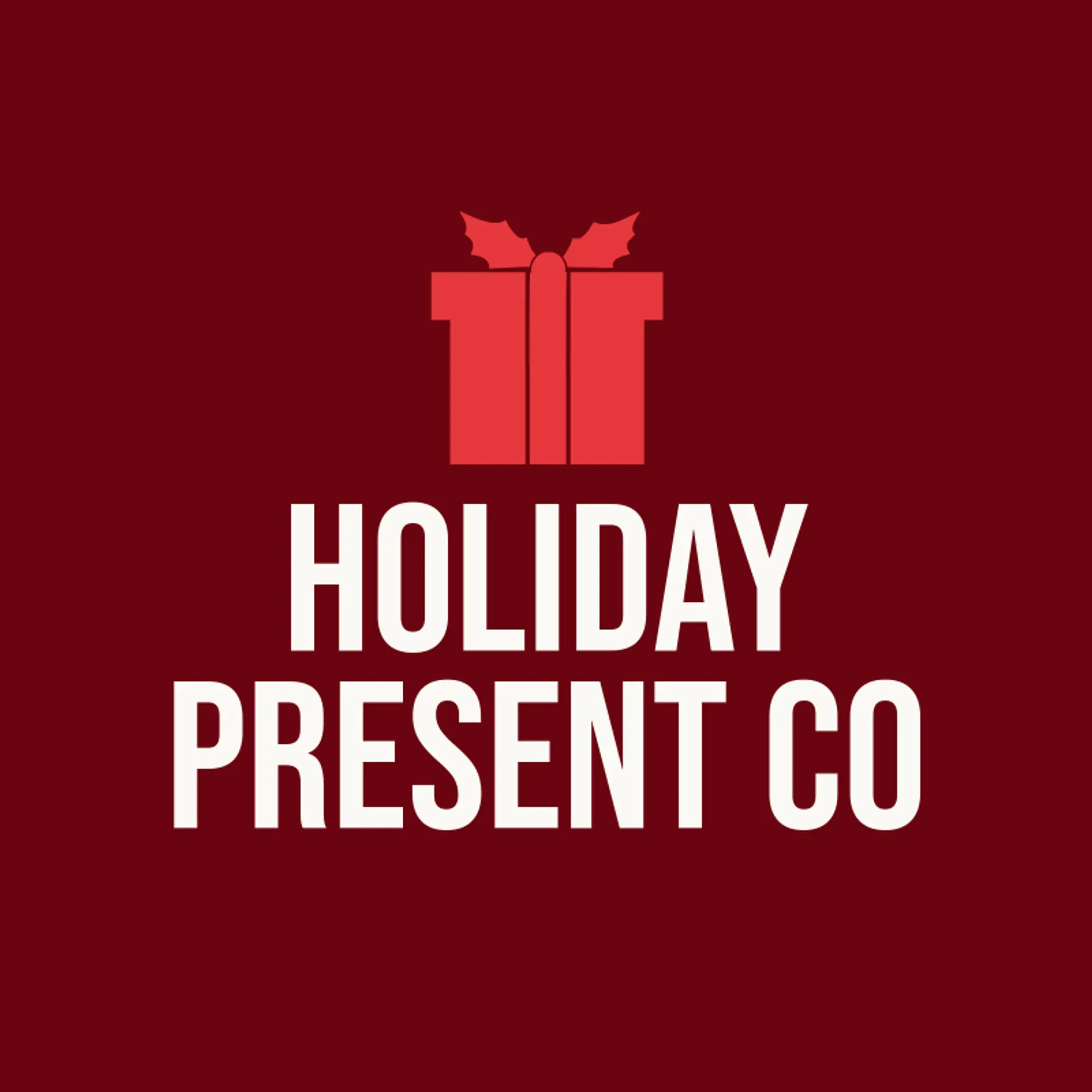 Holiday Present Co logo for christmas