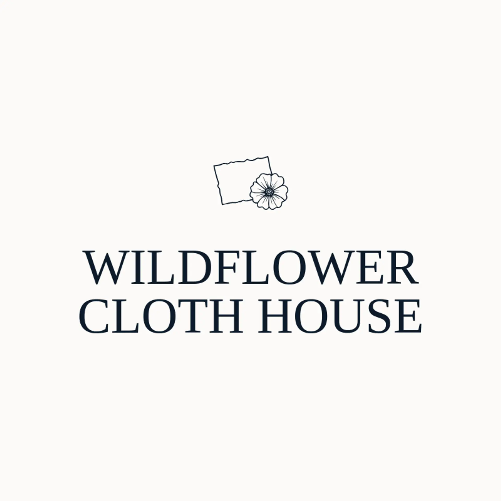 Wildflower Cloth House logo for fabric