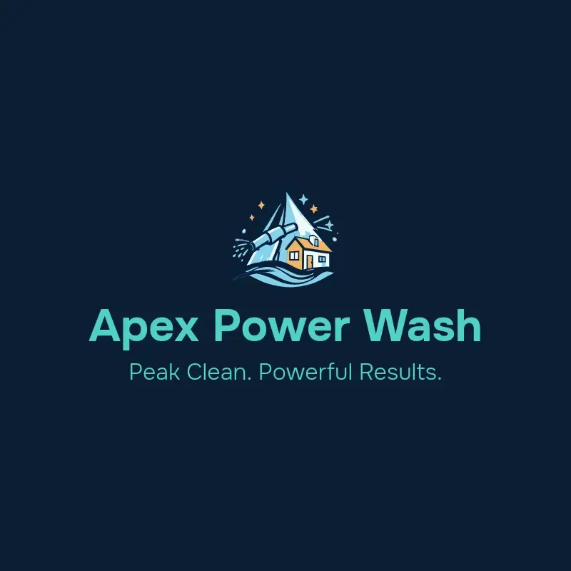 The pressure washing name Apex Power Wash as a branded logo with a color icon