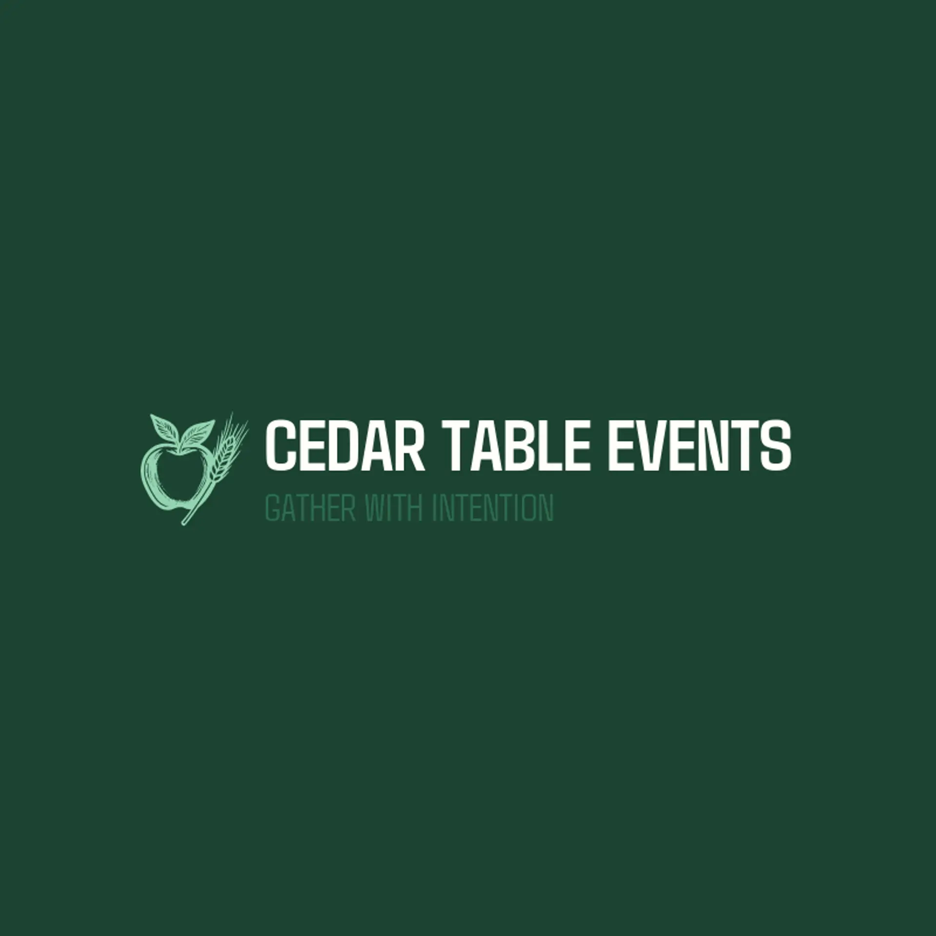 Cedar Table Events logo for thanksgiving