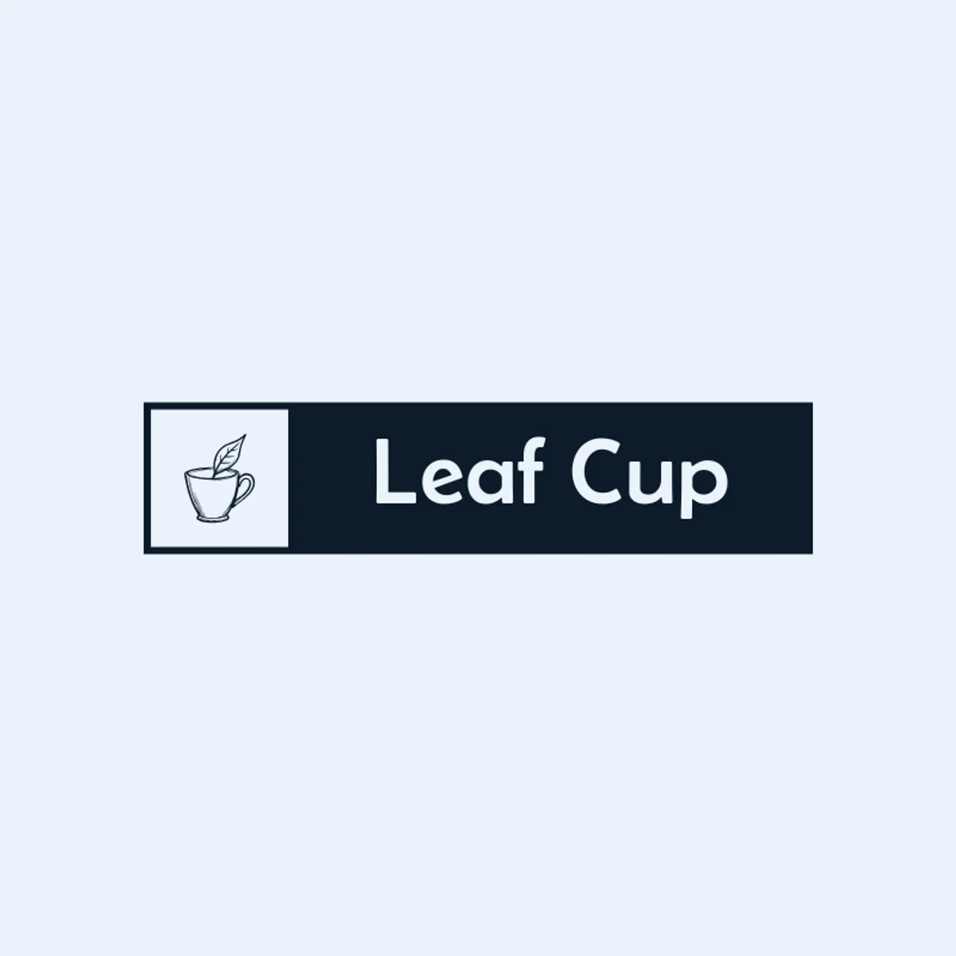 Leaf Cup logo for vegan