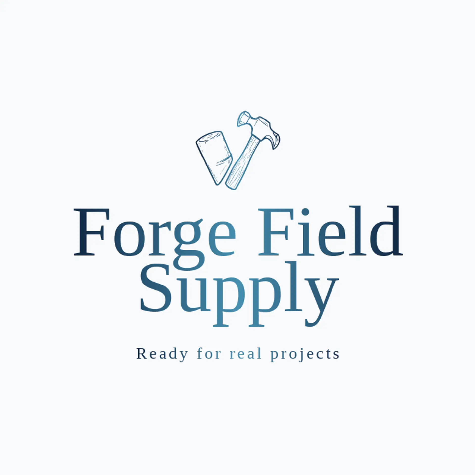 Forge Field Supply logo for hammer