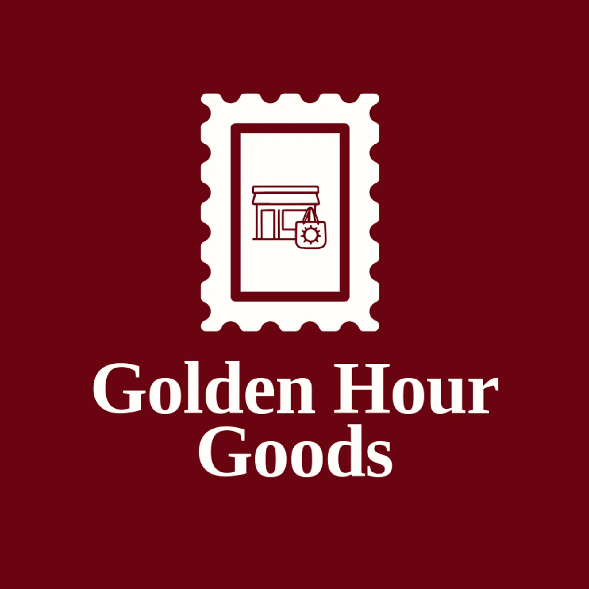 Golden Hour Goods logo for small business