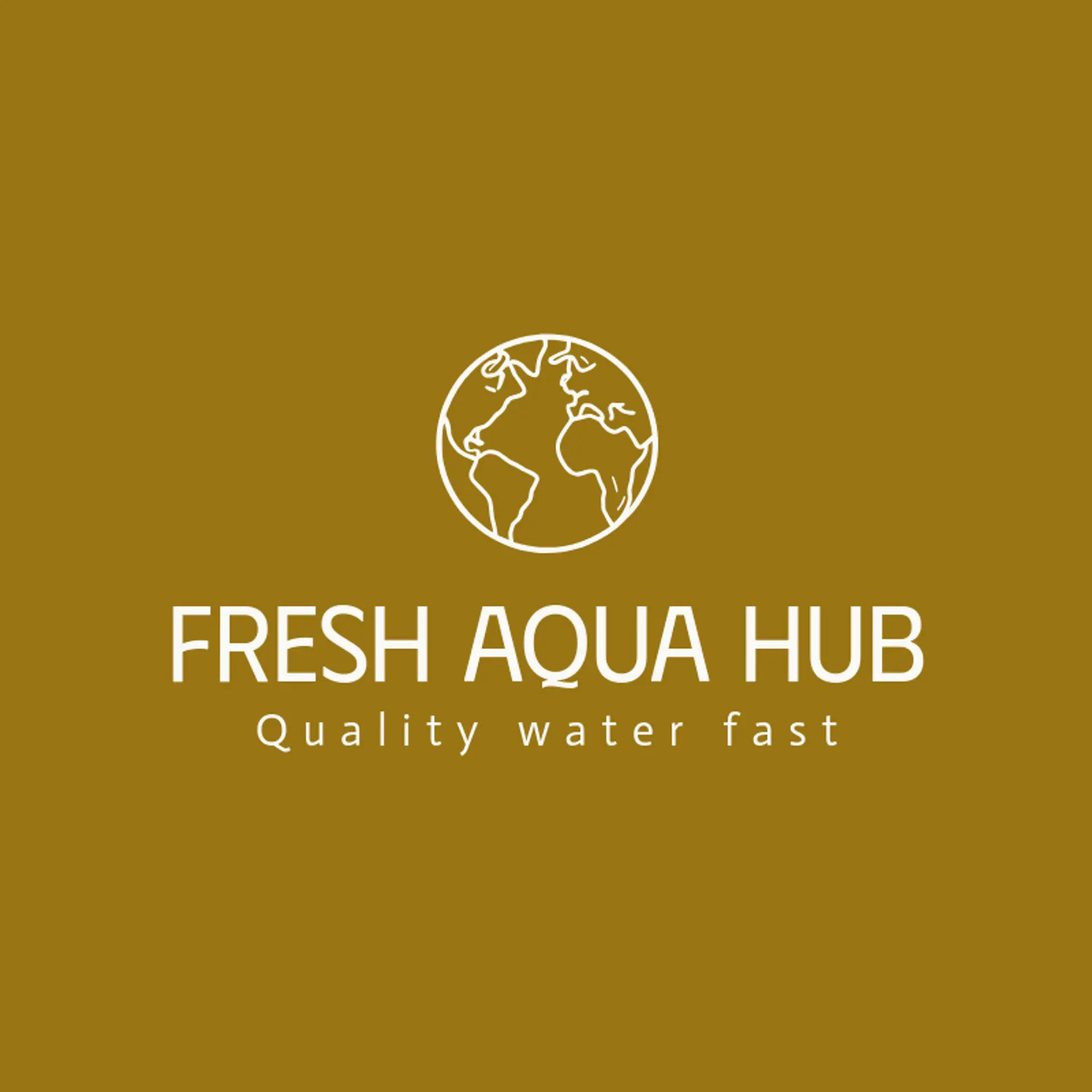 Fresh Aqua Hub logo for water refilling station