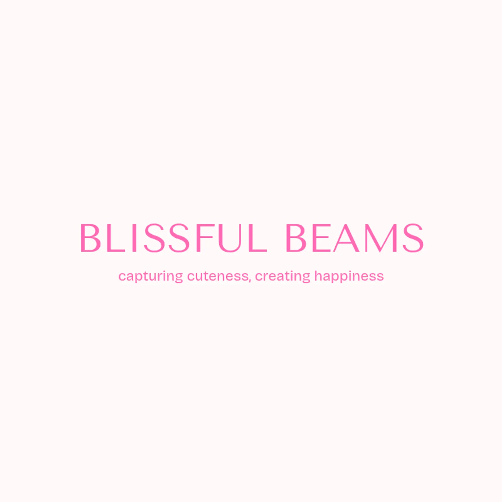 Blissful Beams logo for cute photography