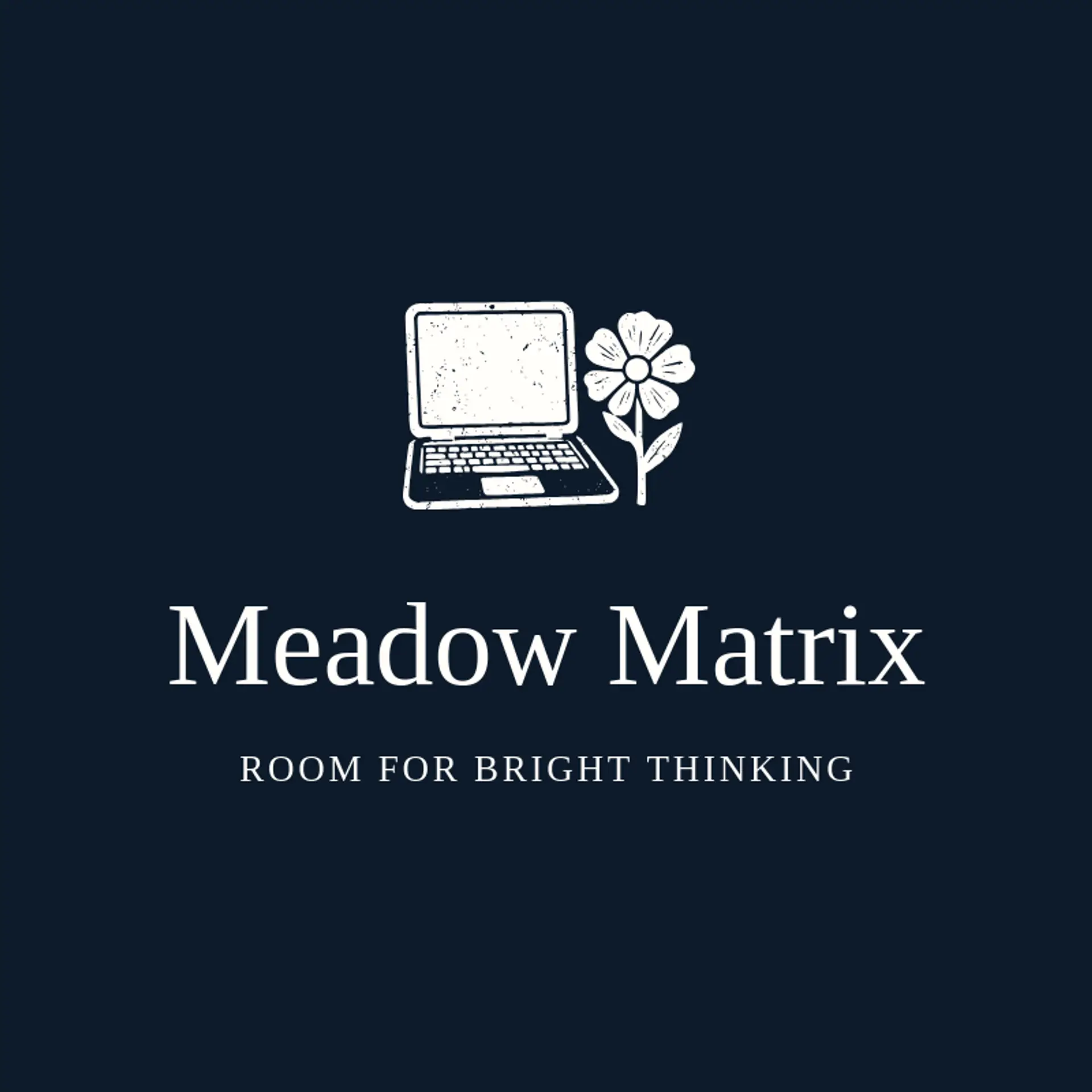 Meadow Matrix logo for laptop