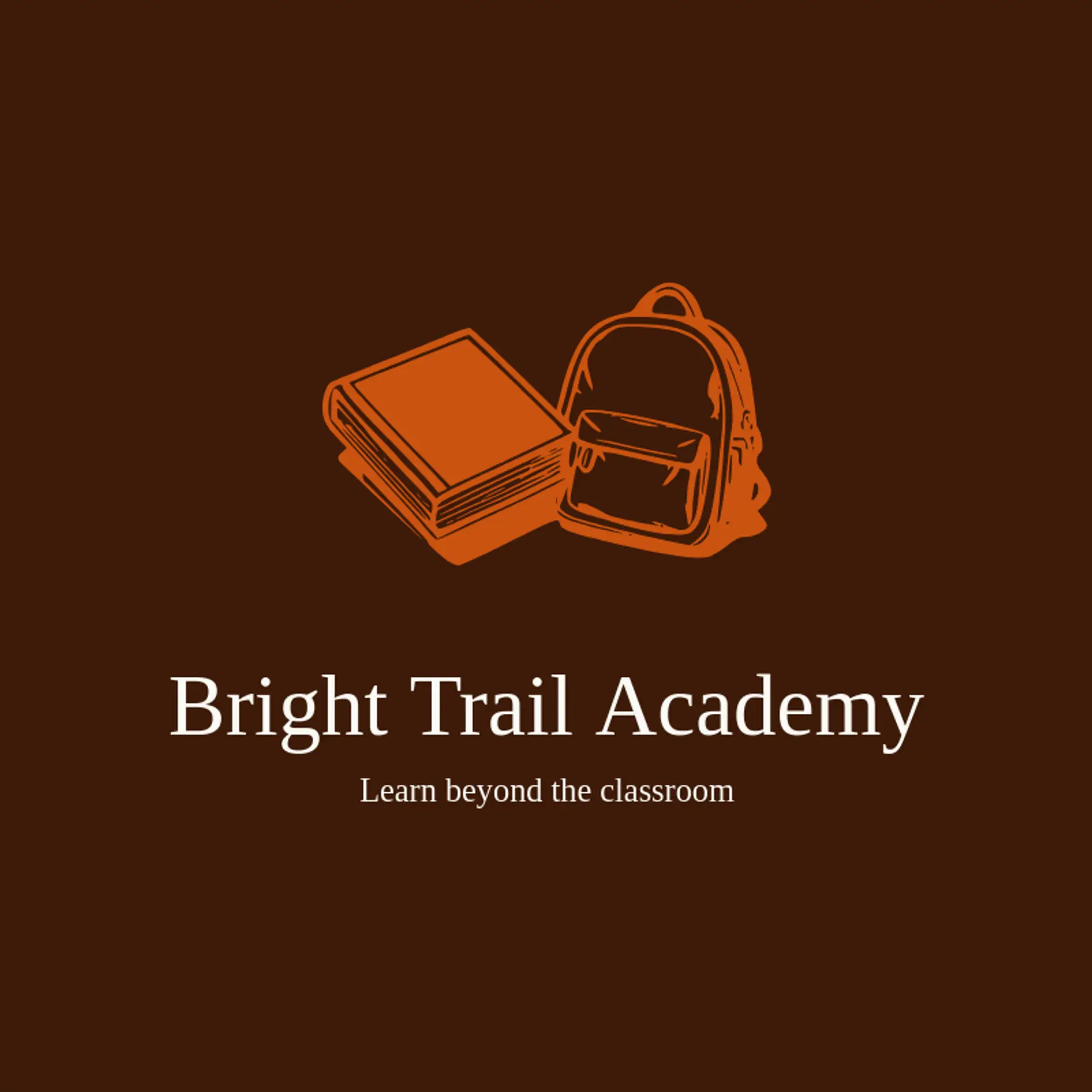 Bright Trail Academy logo for backpack
