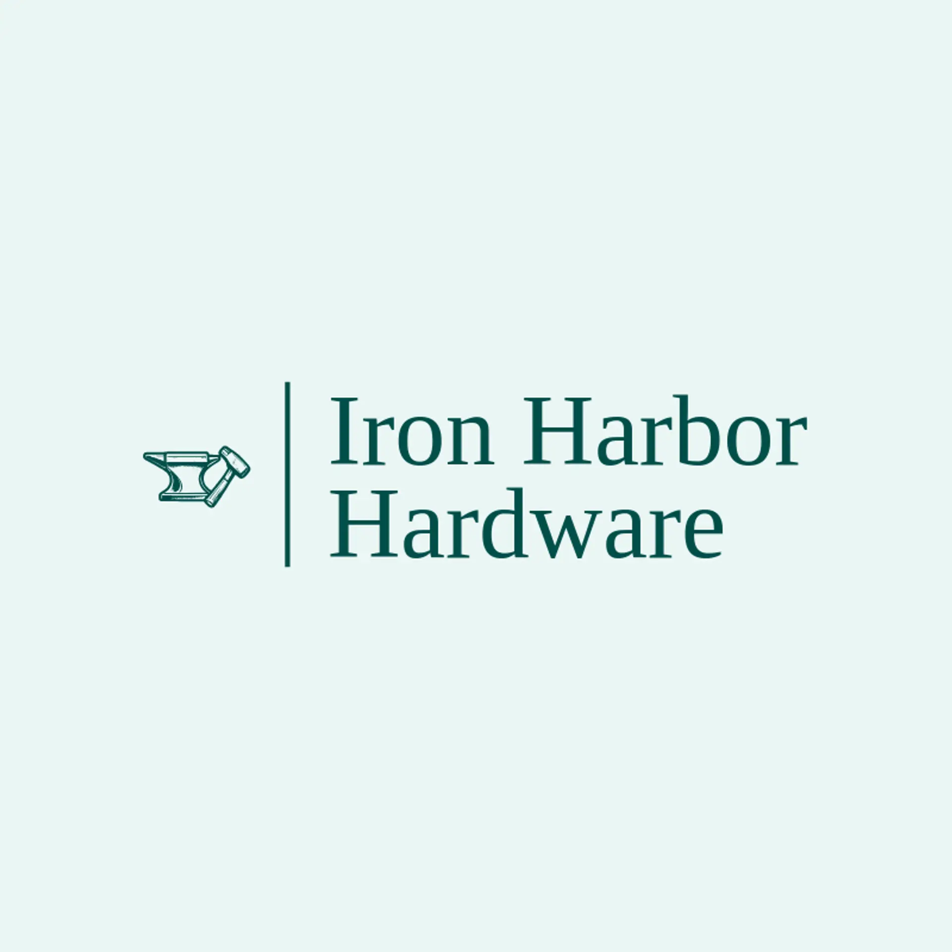 Iron Harbor Hardware logo for hammer