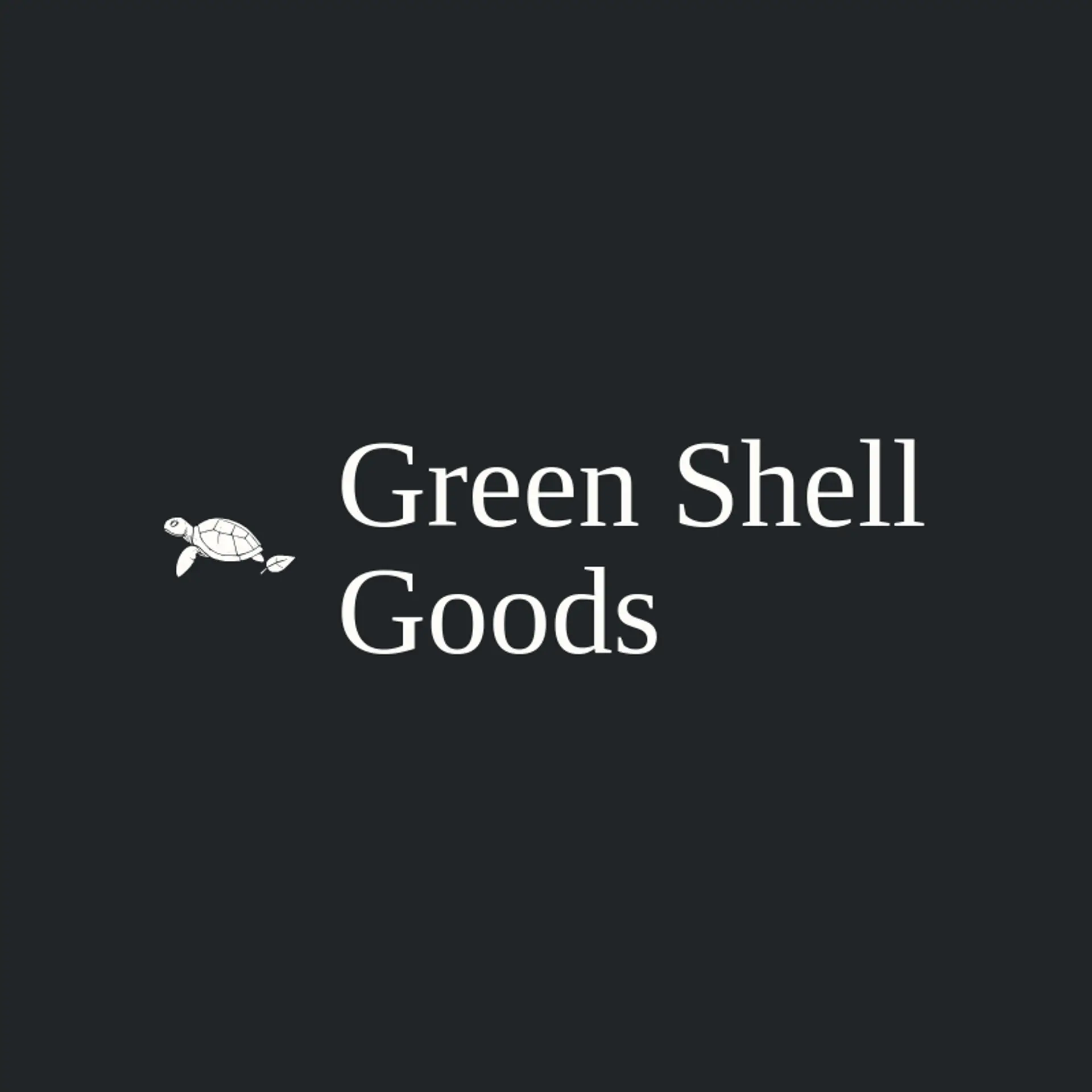 Green Shell Goods logo for sea turtle