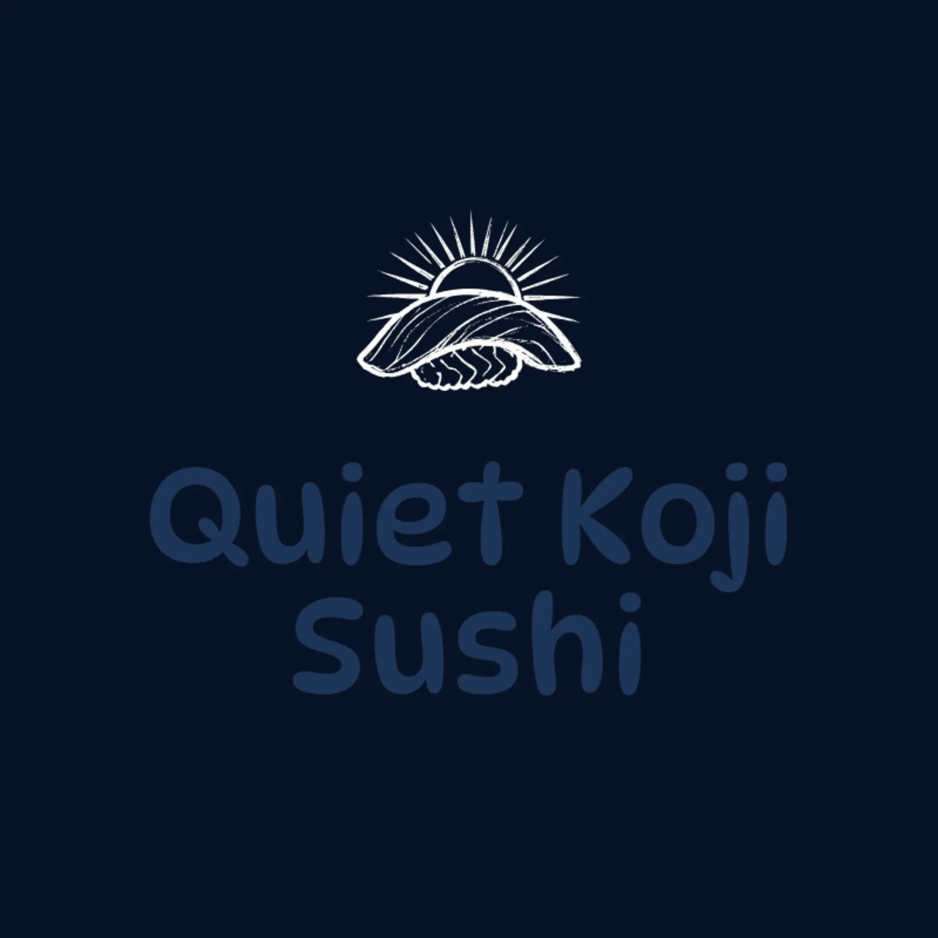 Quiet Koji Sushi logo for sushi