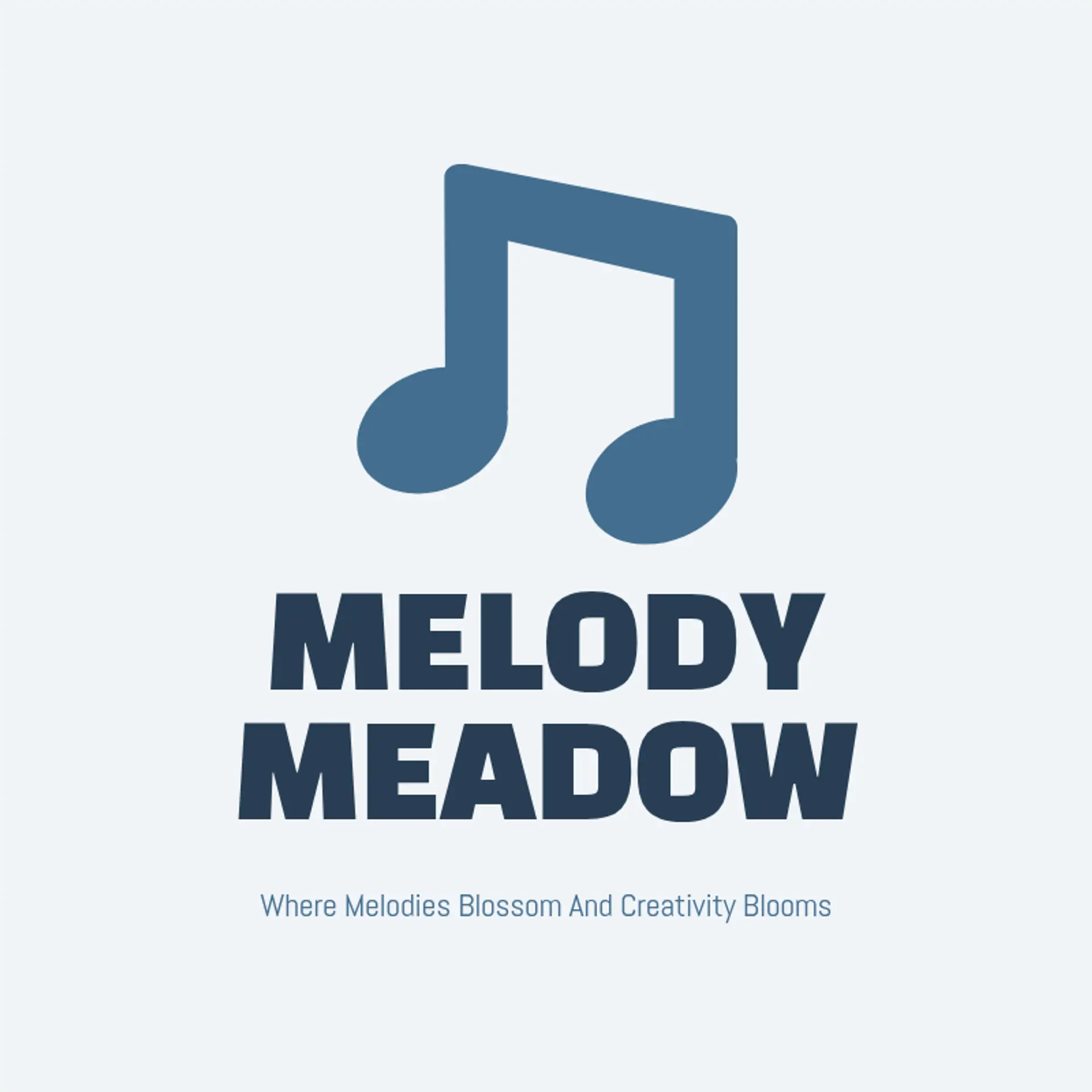 Melody Meadow logo for cool music