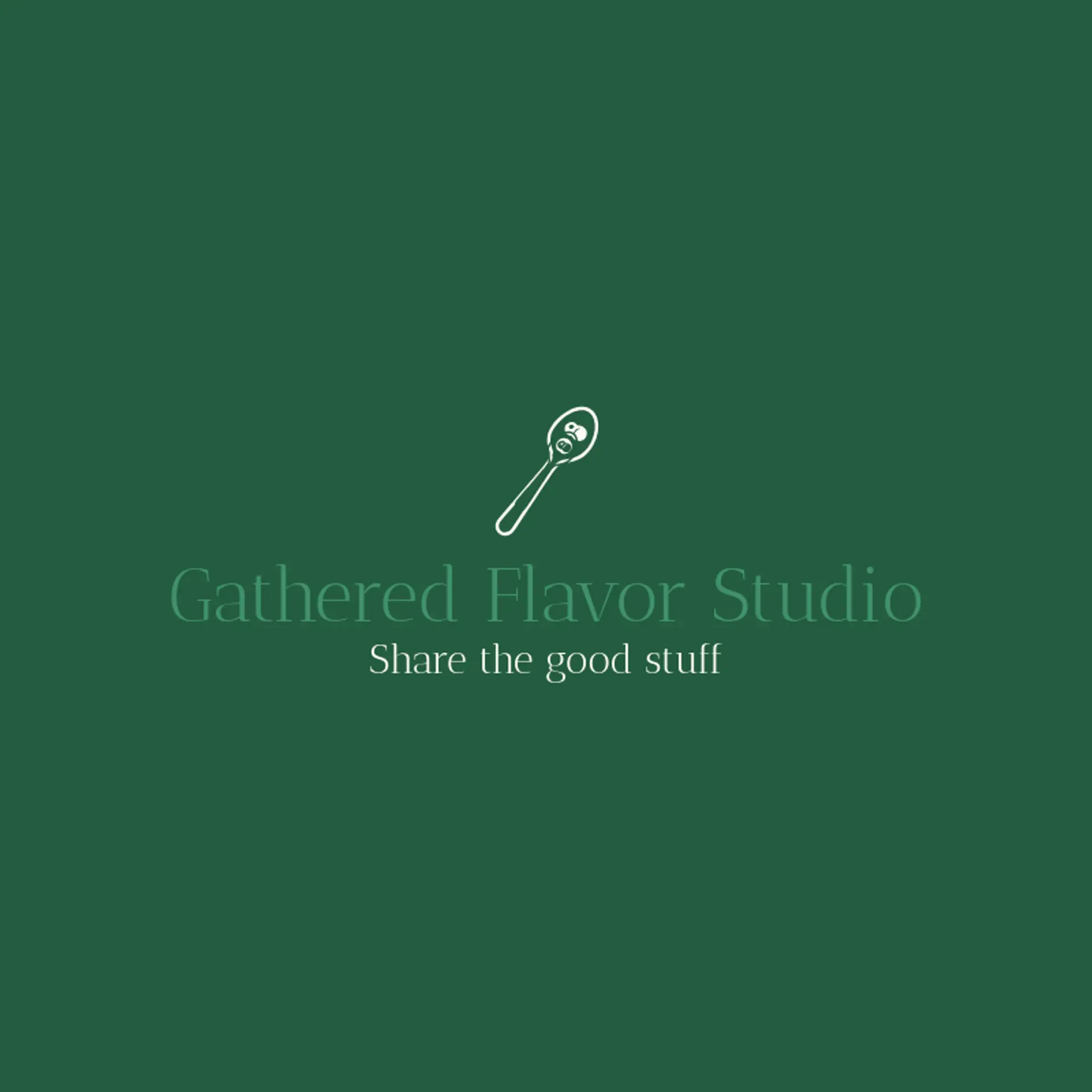 Gathered Flavor Studio logo for spice