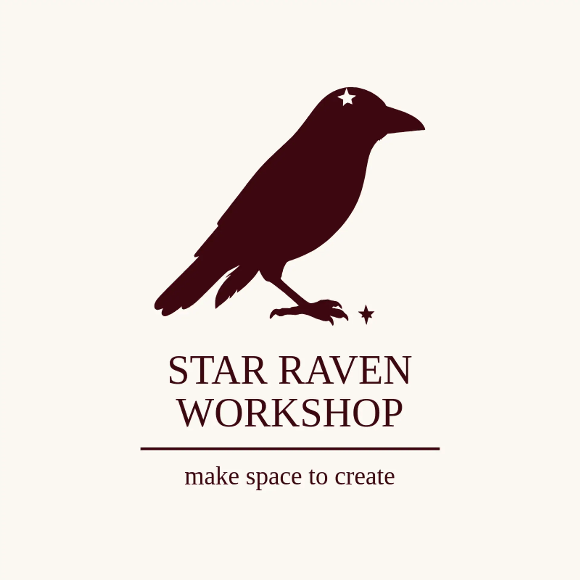 Star Raven Workshop logo for raven