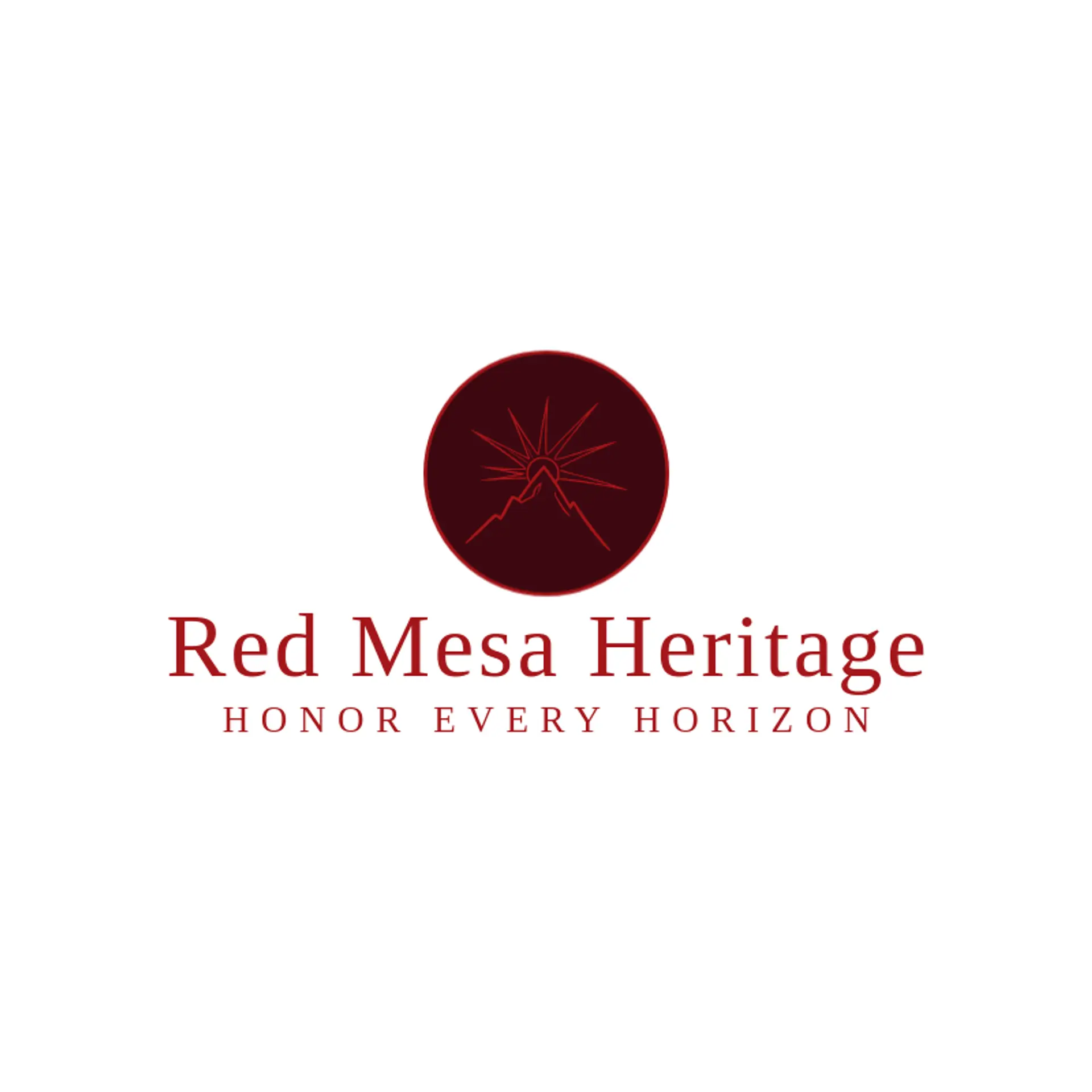 Red Mesa Heritage logo for native american