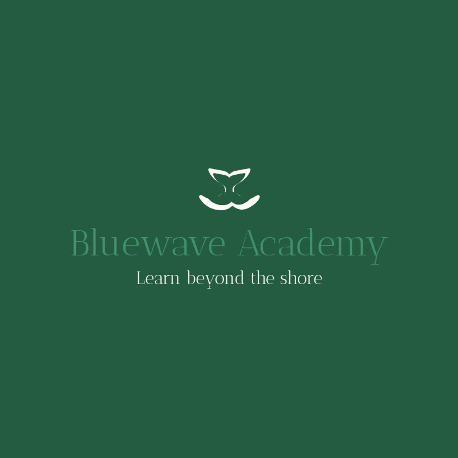 Bluewave Academy logo for dolphin