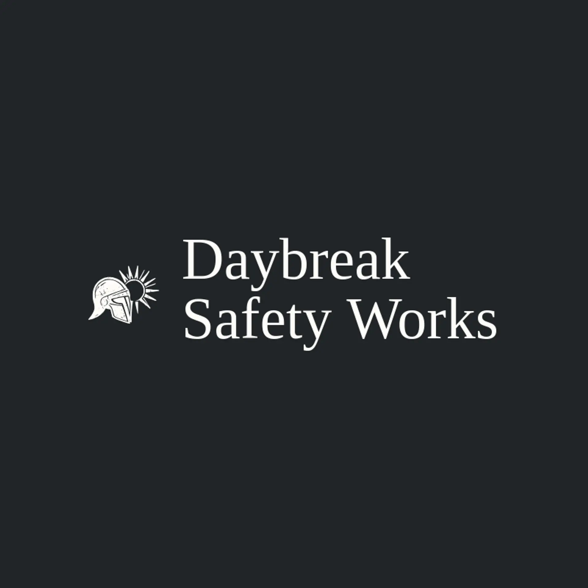 Daybreak Safety Works logo for helmet