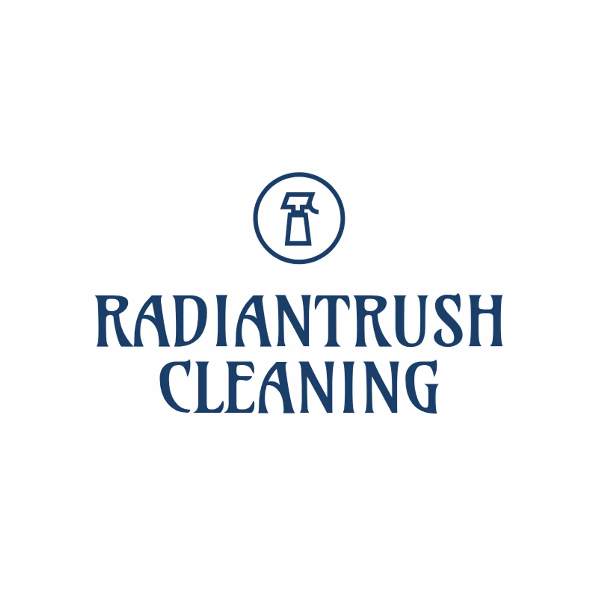 RadiantRush Cleaning logo for commercial cleaning