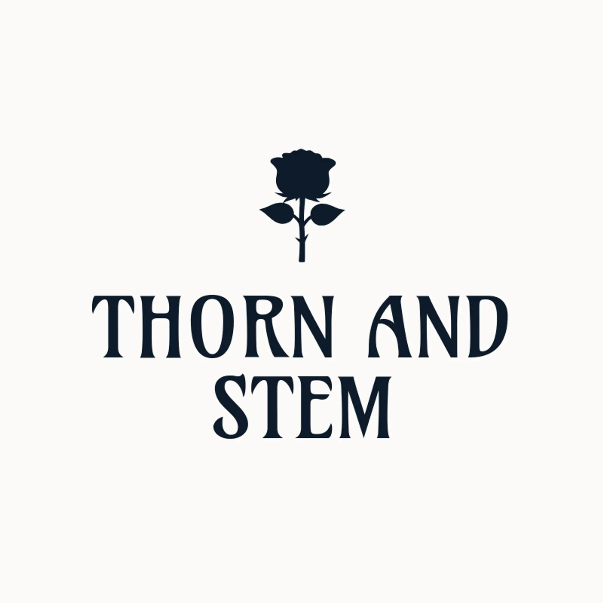 Thorn and Stem logo for rose