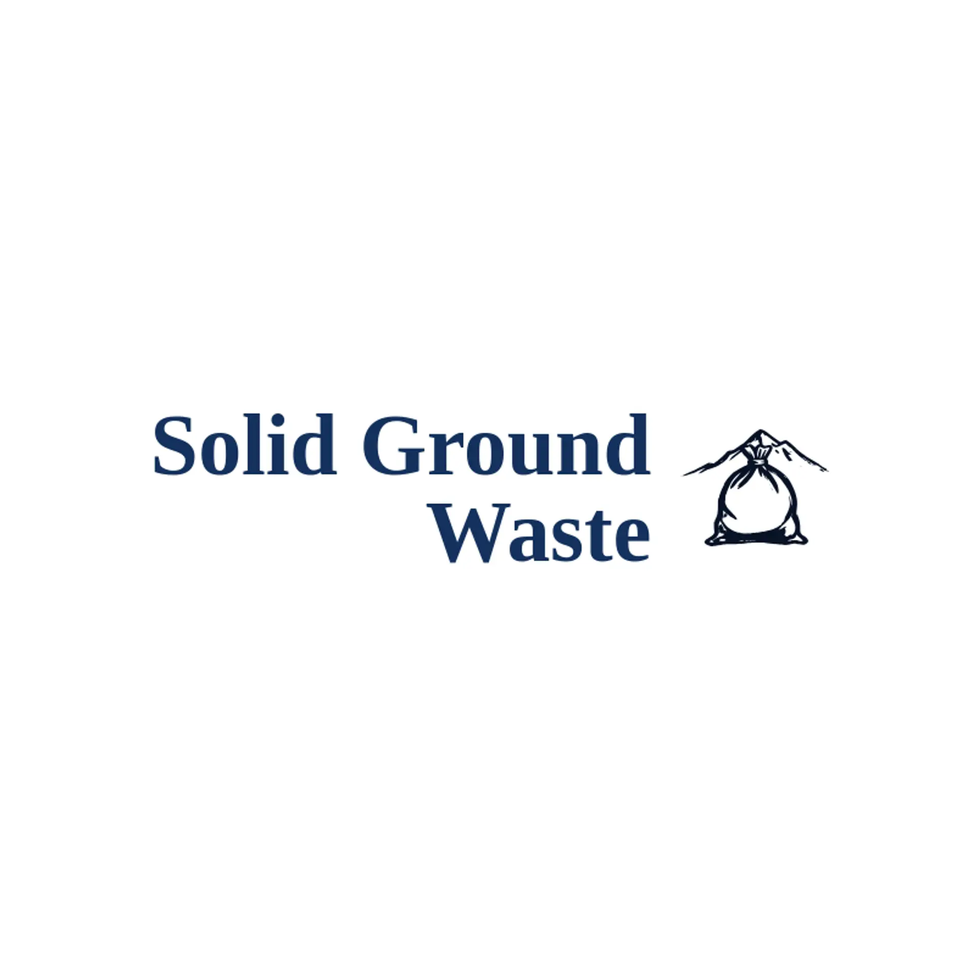 Solid Ground Waste logo for garbage