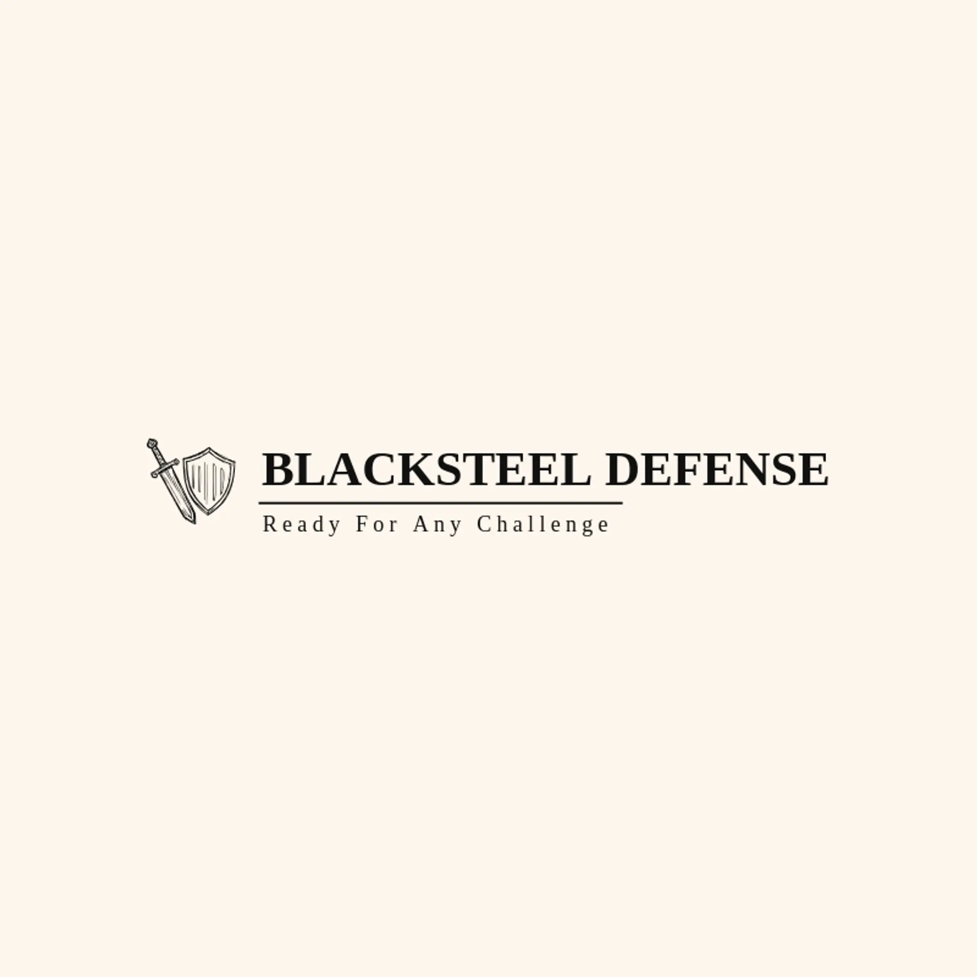 Blacksteel Defense logo for knight