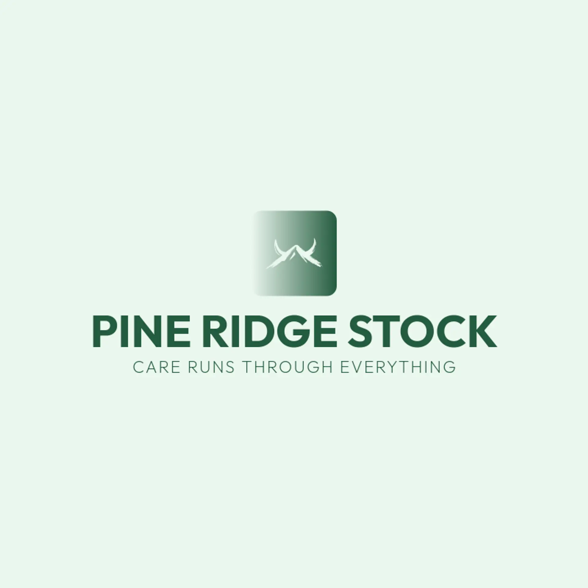 Pine Ridge Stock logo for ranch