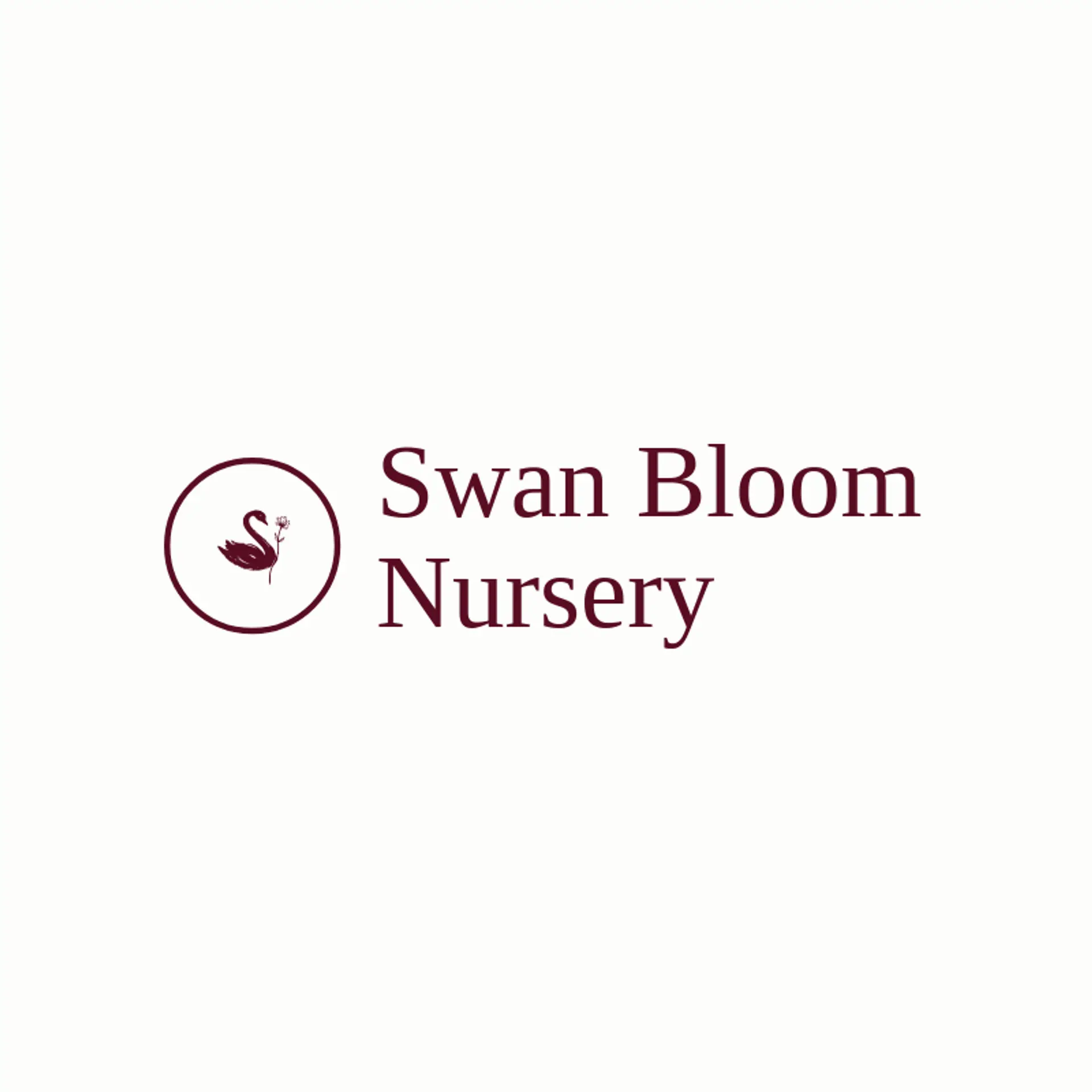 Swan Bloom Nursery logo for swan