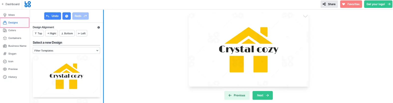 Customize this Airbnb logo design here