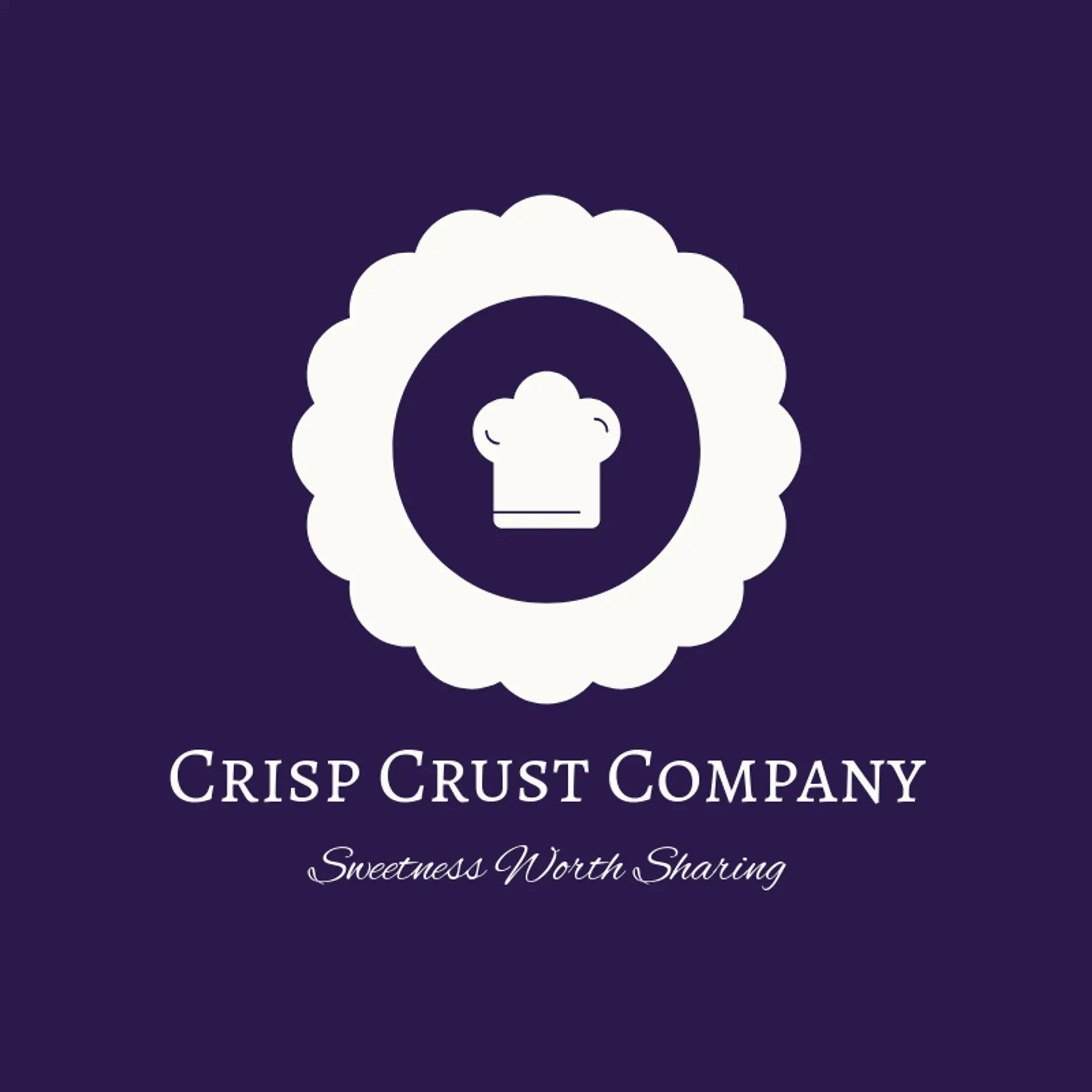 Crisp Crust Company logo for baker
