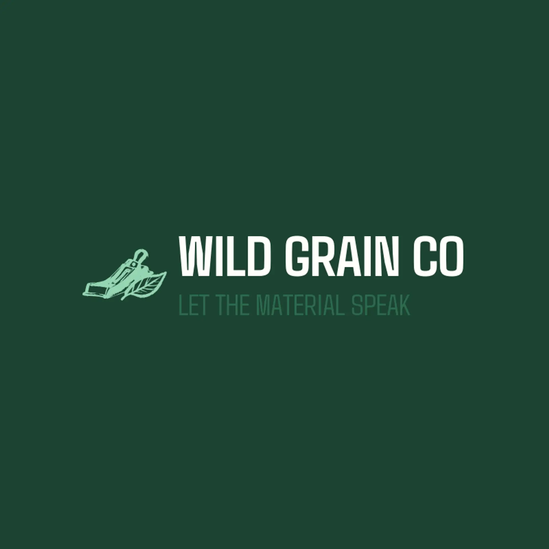Wild Grain Co logo for wood