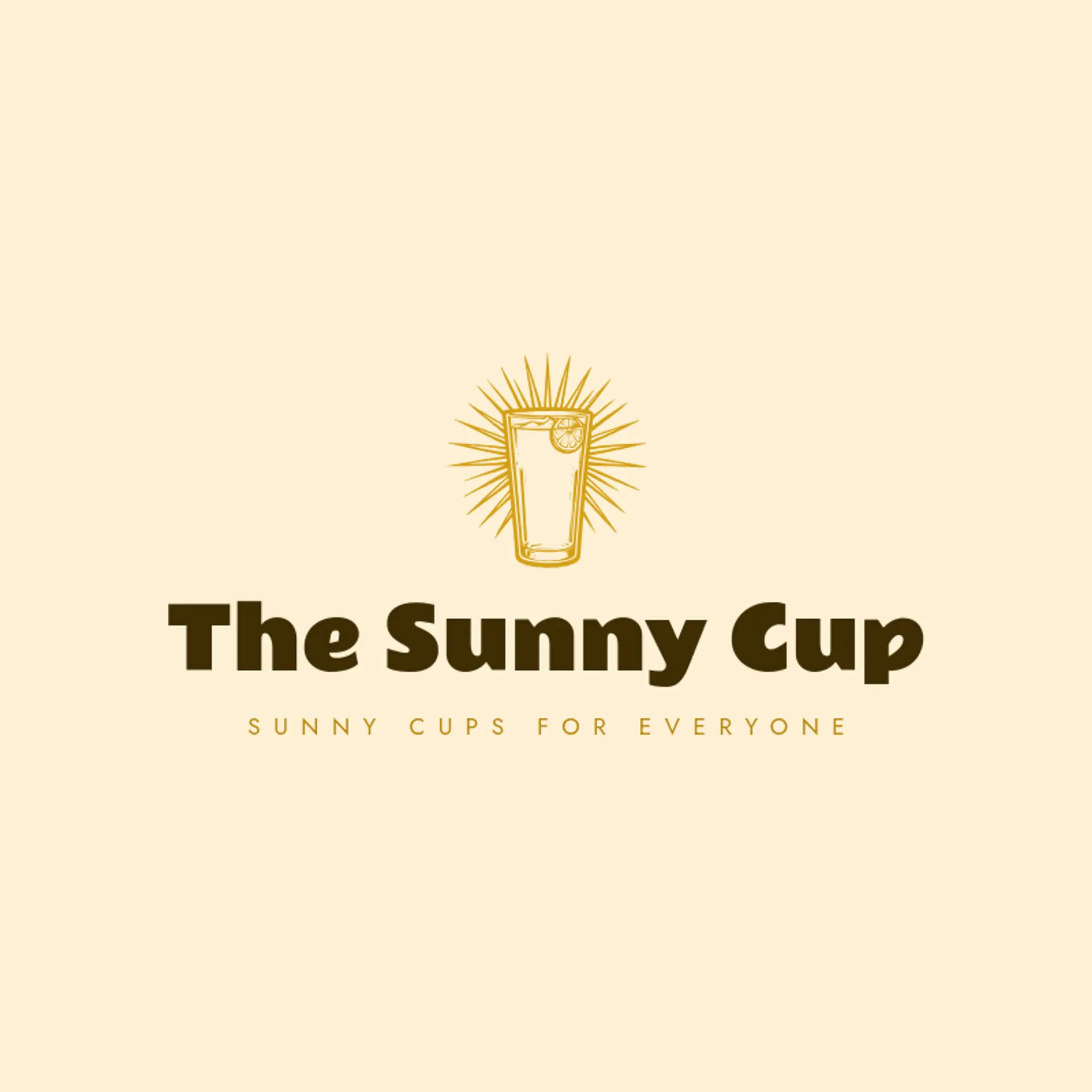 The Sunny Cup logo for lemonade