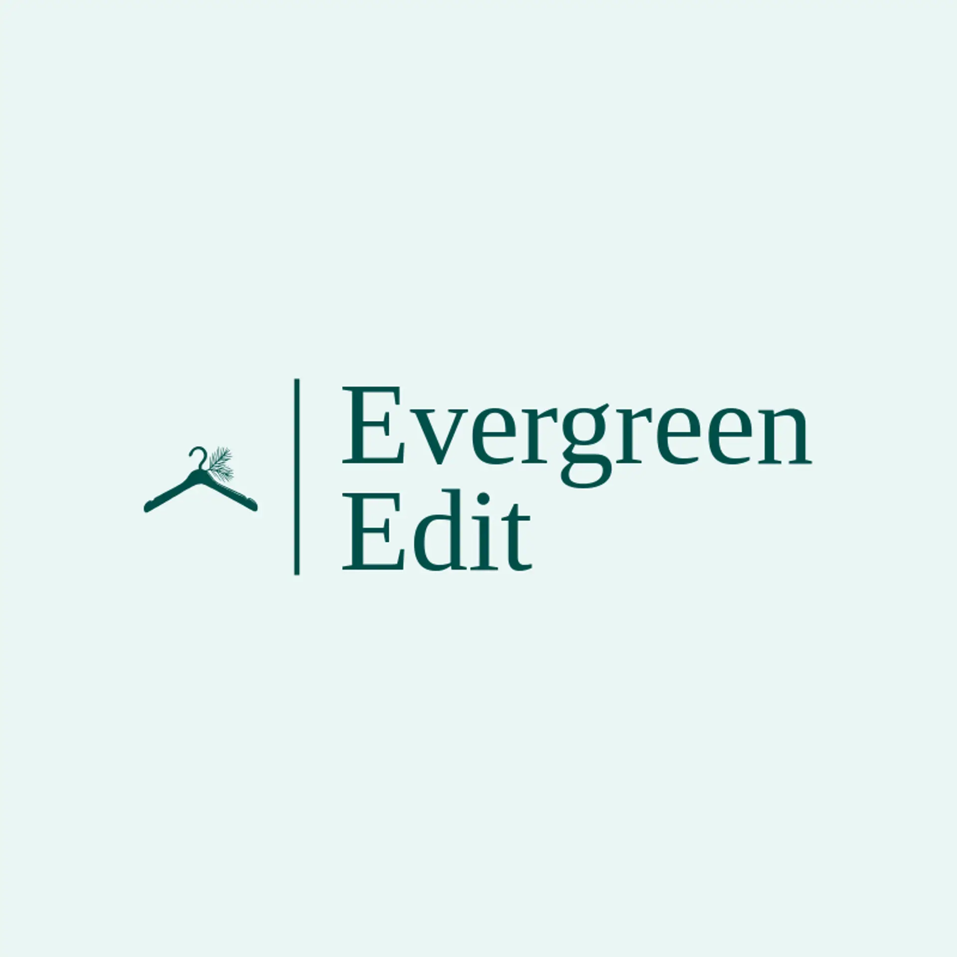 Evergreen Edit logo for clothing store