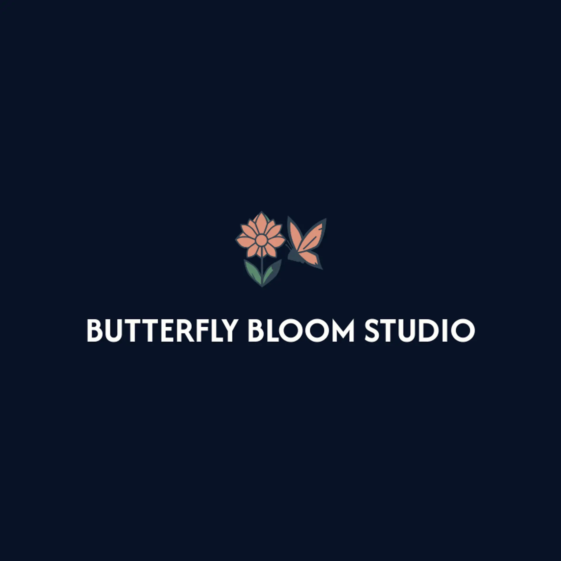 Butterfly Bloom Studio logo for butterfly