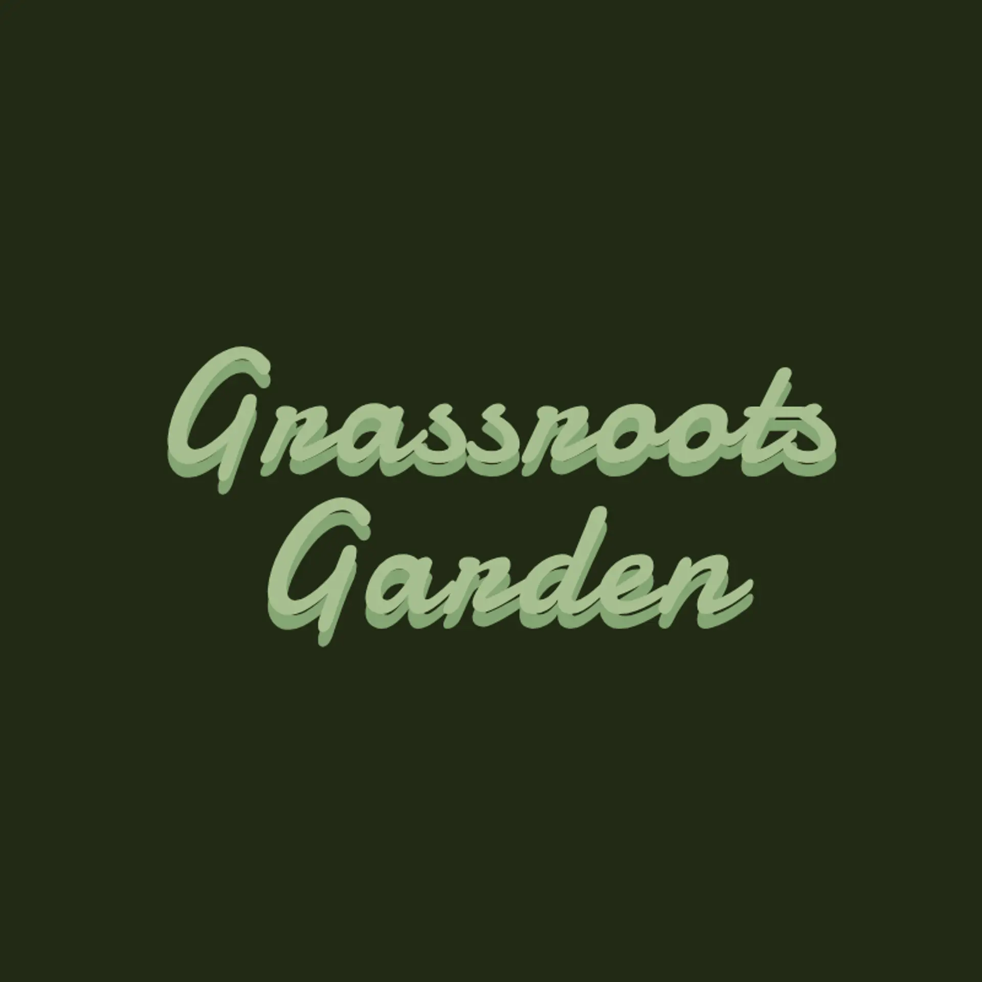 Grassroots Garden logo for cool landscaping