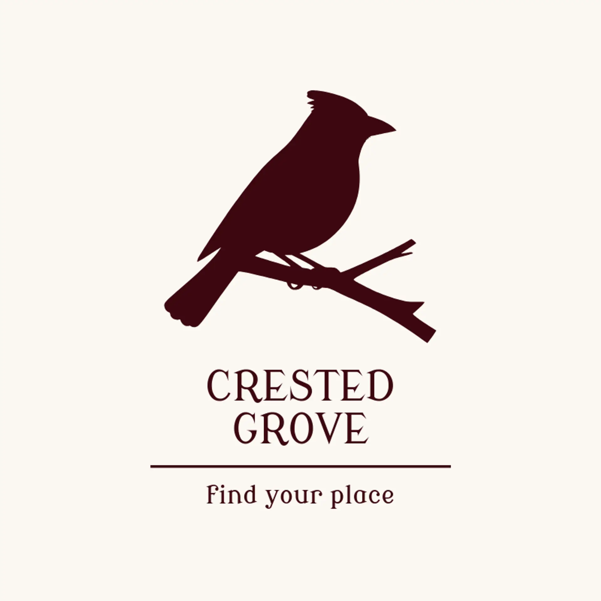 Crested Grove logo for cardinal
