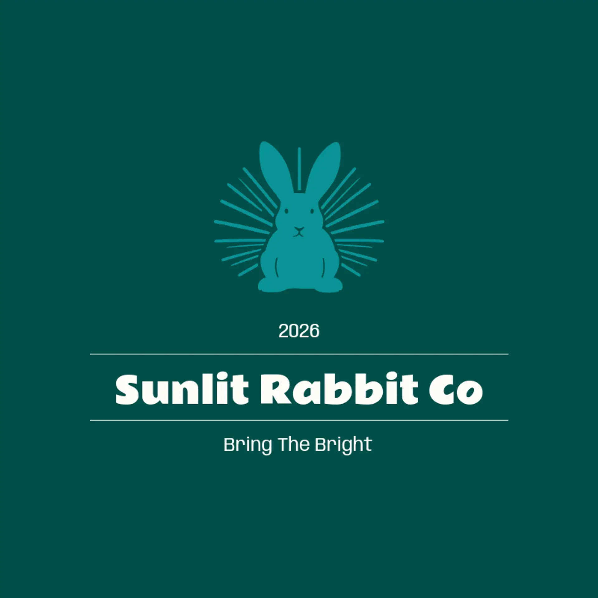 Sunlit Rabbit Co logo for bunny