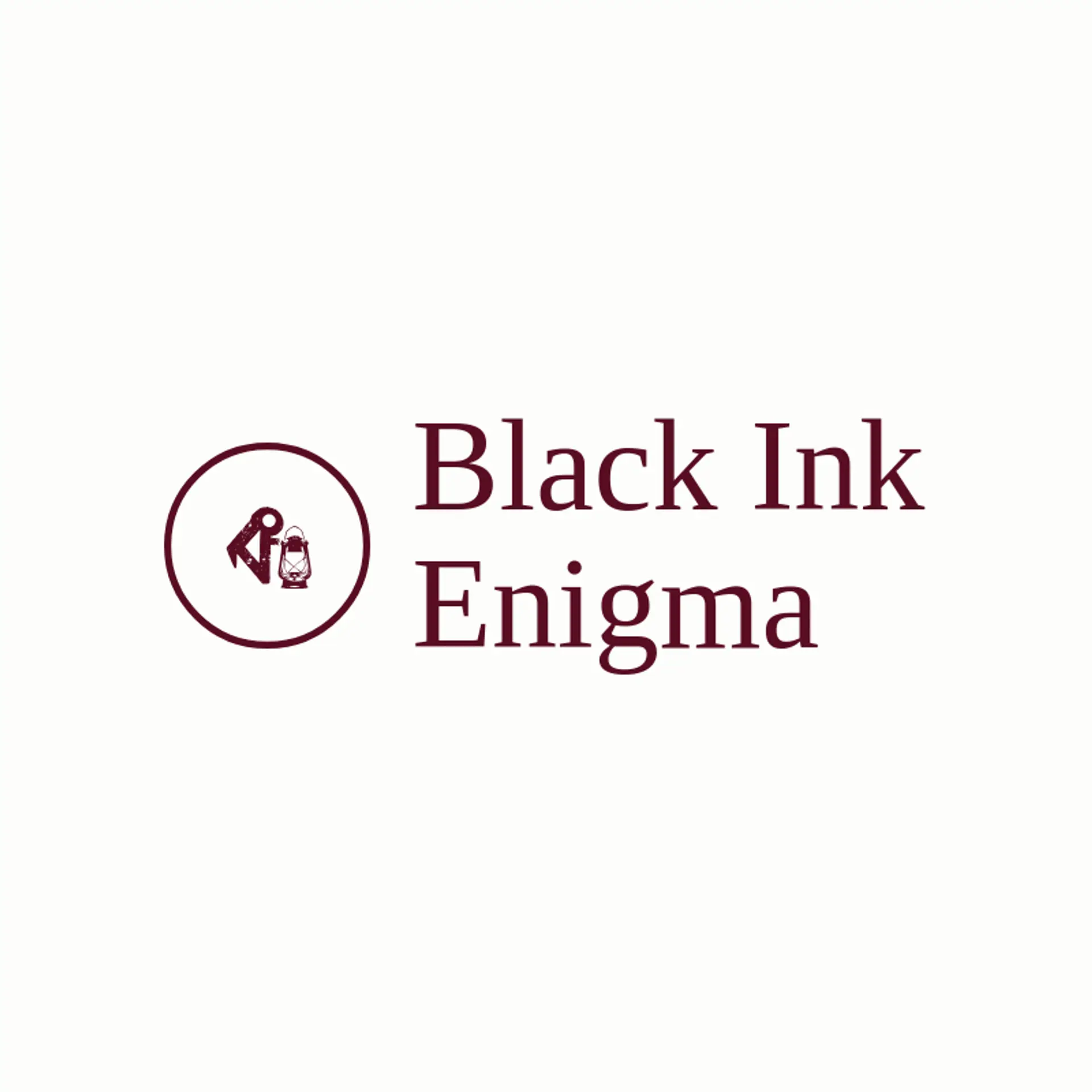 Black Ink Enigma logo for mystery
