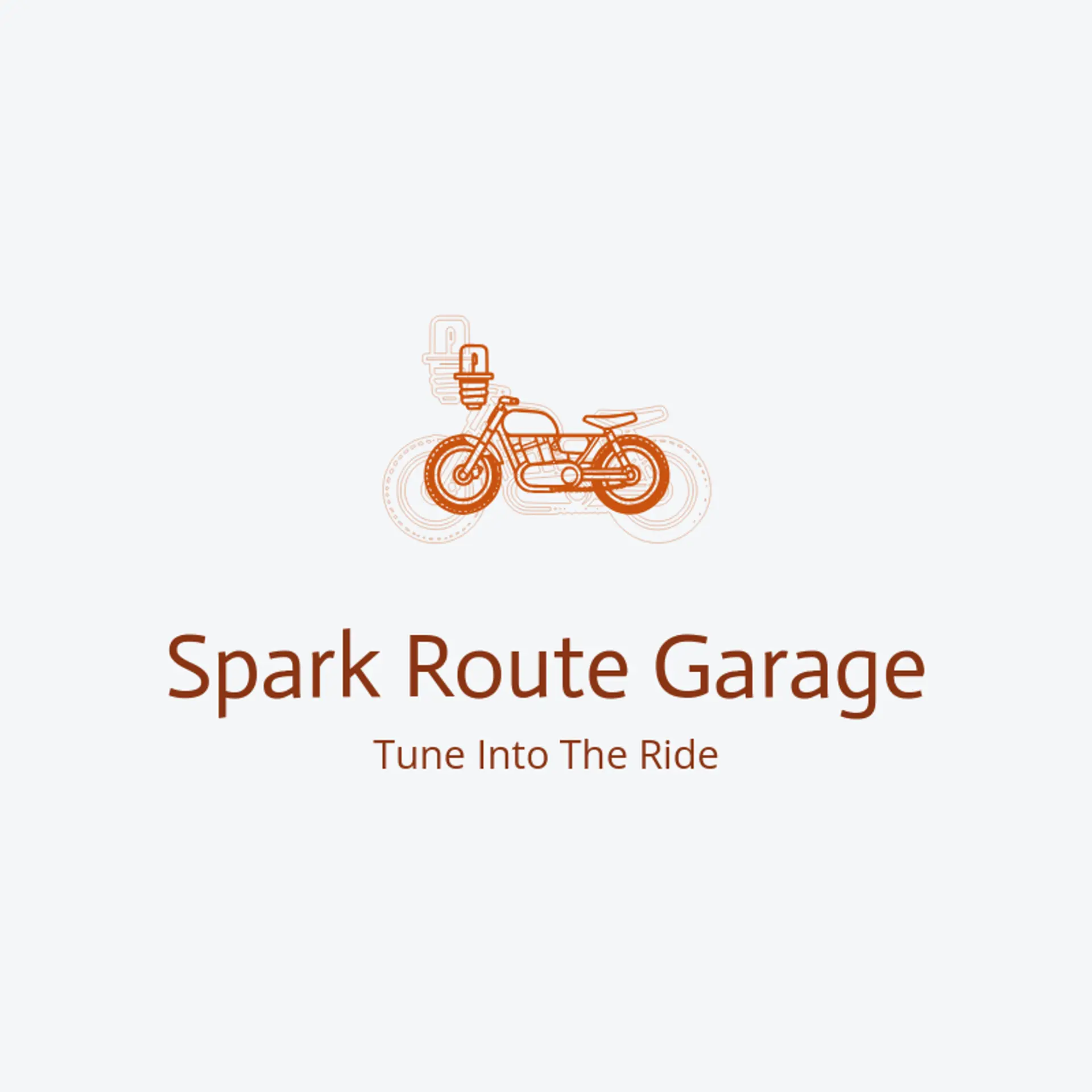 Spark Route Garage logo for motorcycle