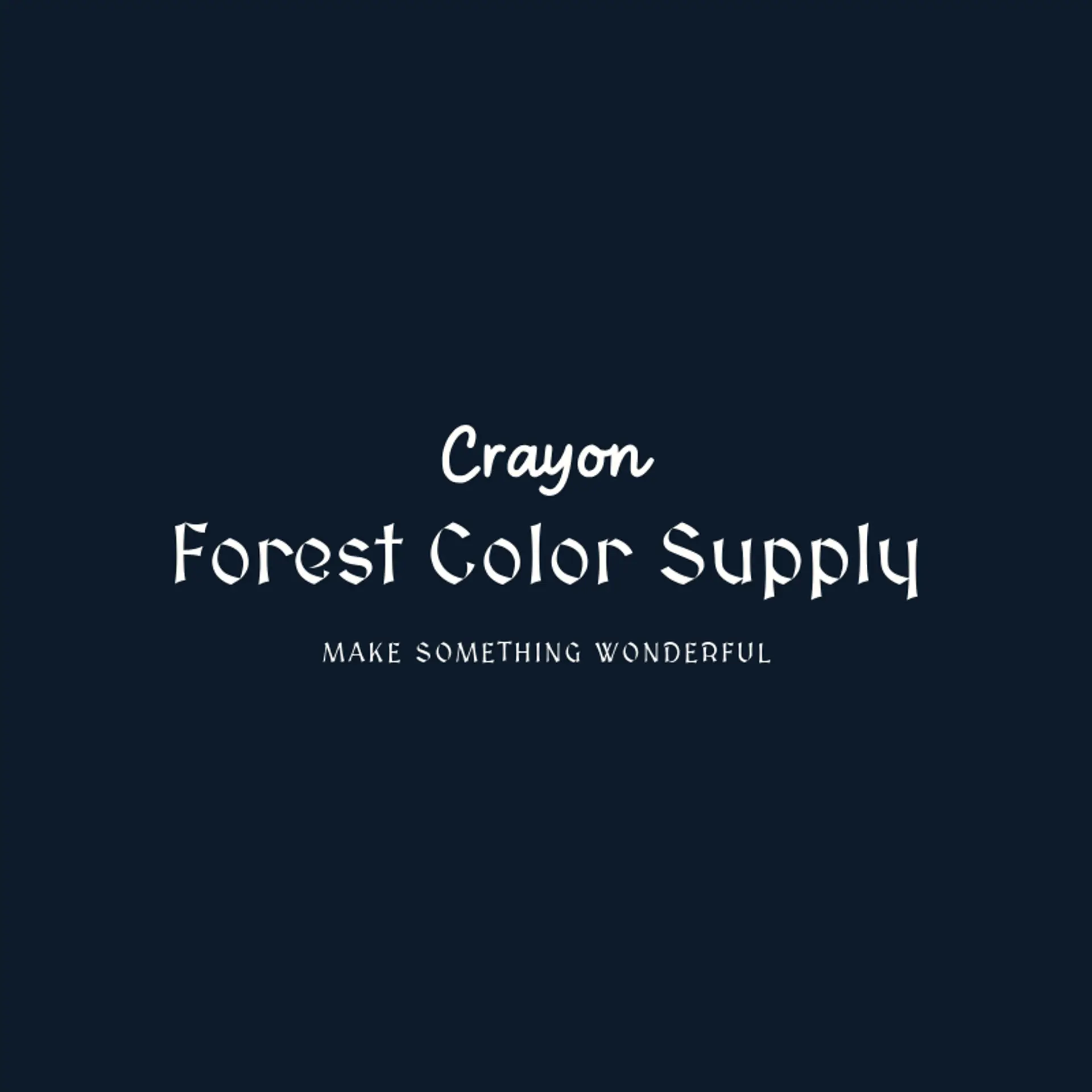 Forest Color Supply logo for crayon