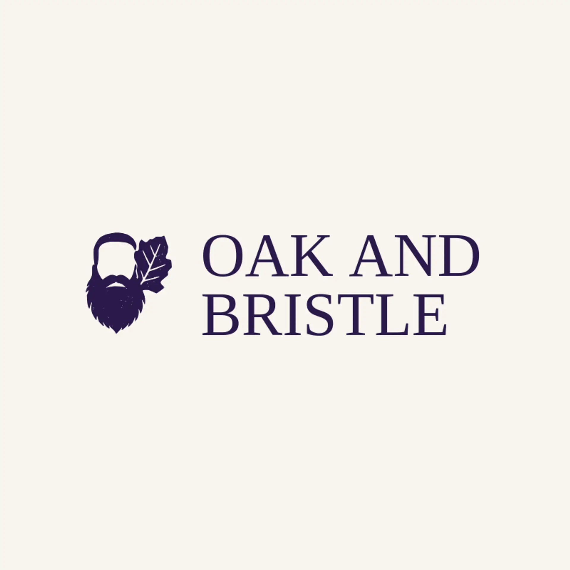 Oak and Bristle logo for beard