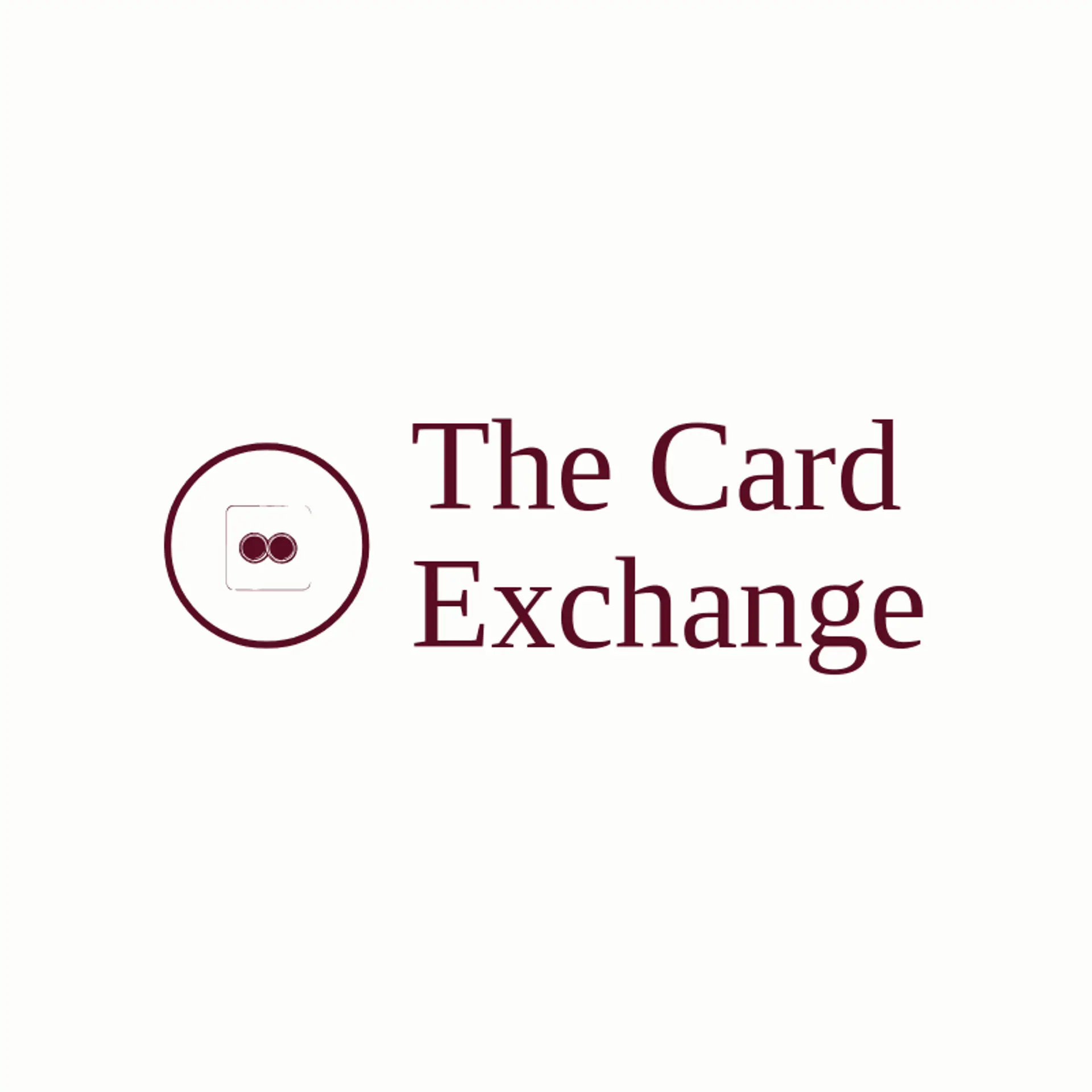 The Card Exchange logo for trading card