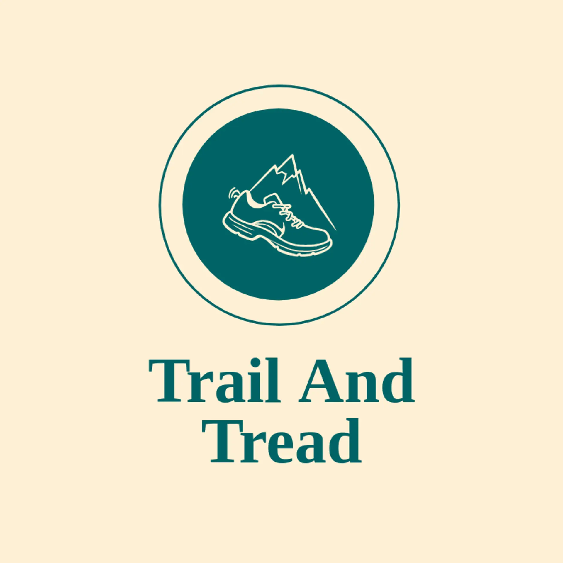 Trail and Tread logo for shoe store