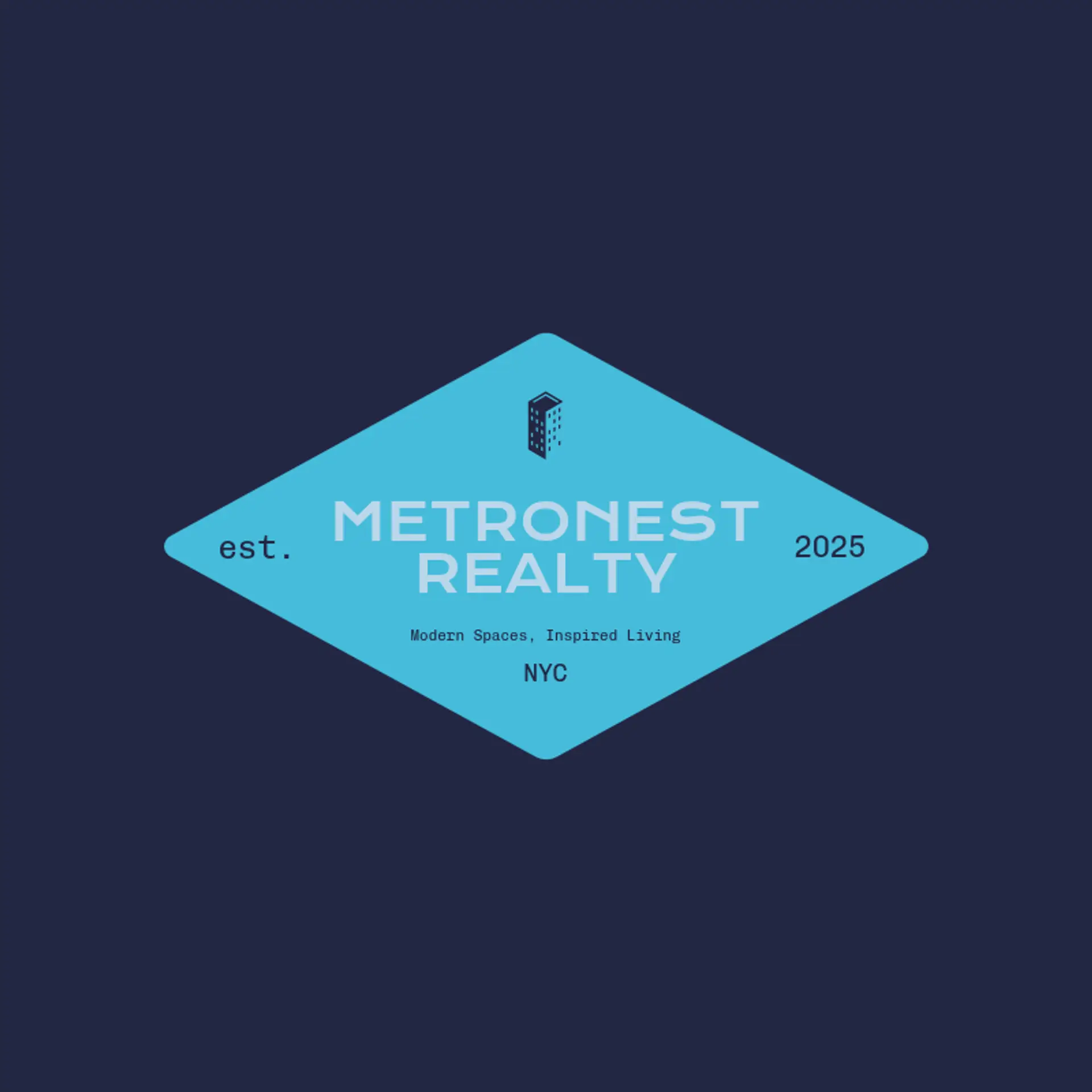 Metronest Realty logo for modern real estate
