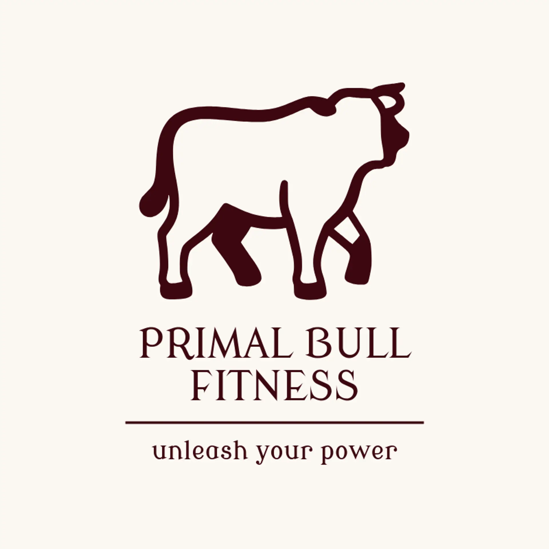 Primal Bull Fitness logo for bull