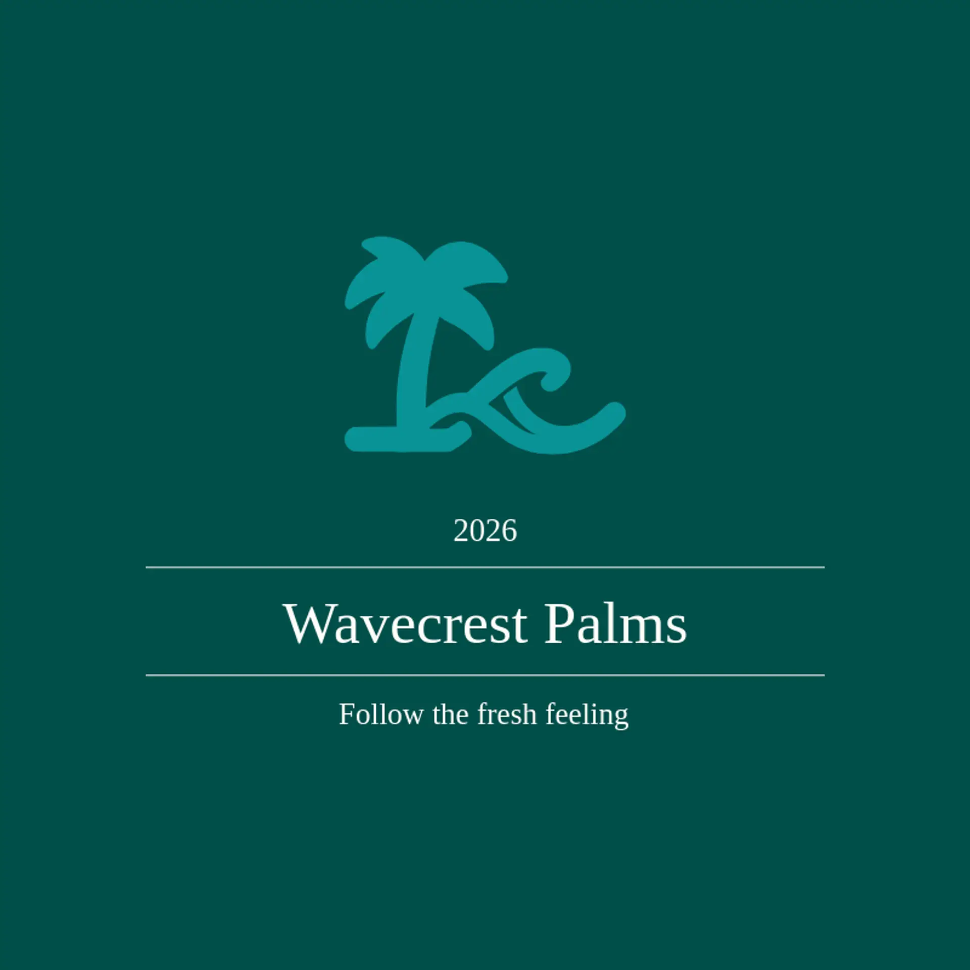 Wavecrest Palms logo for palm tree