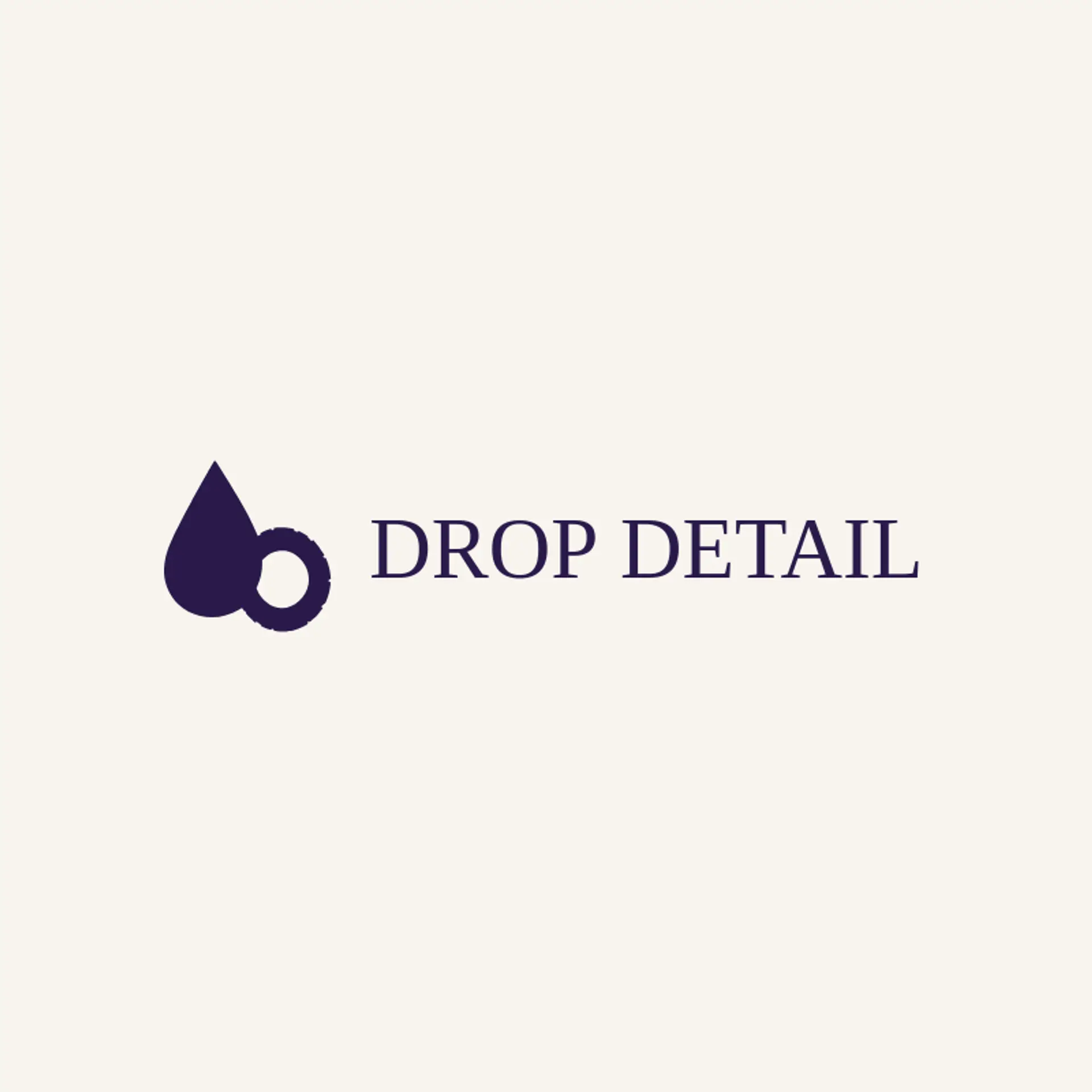 Drop Detail logo for auto detailing