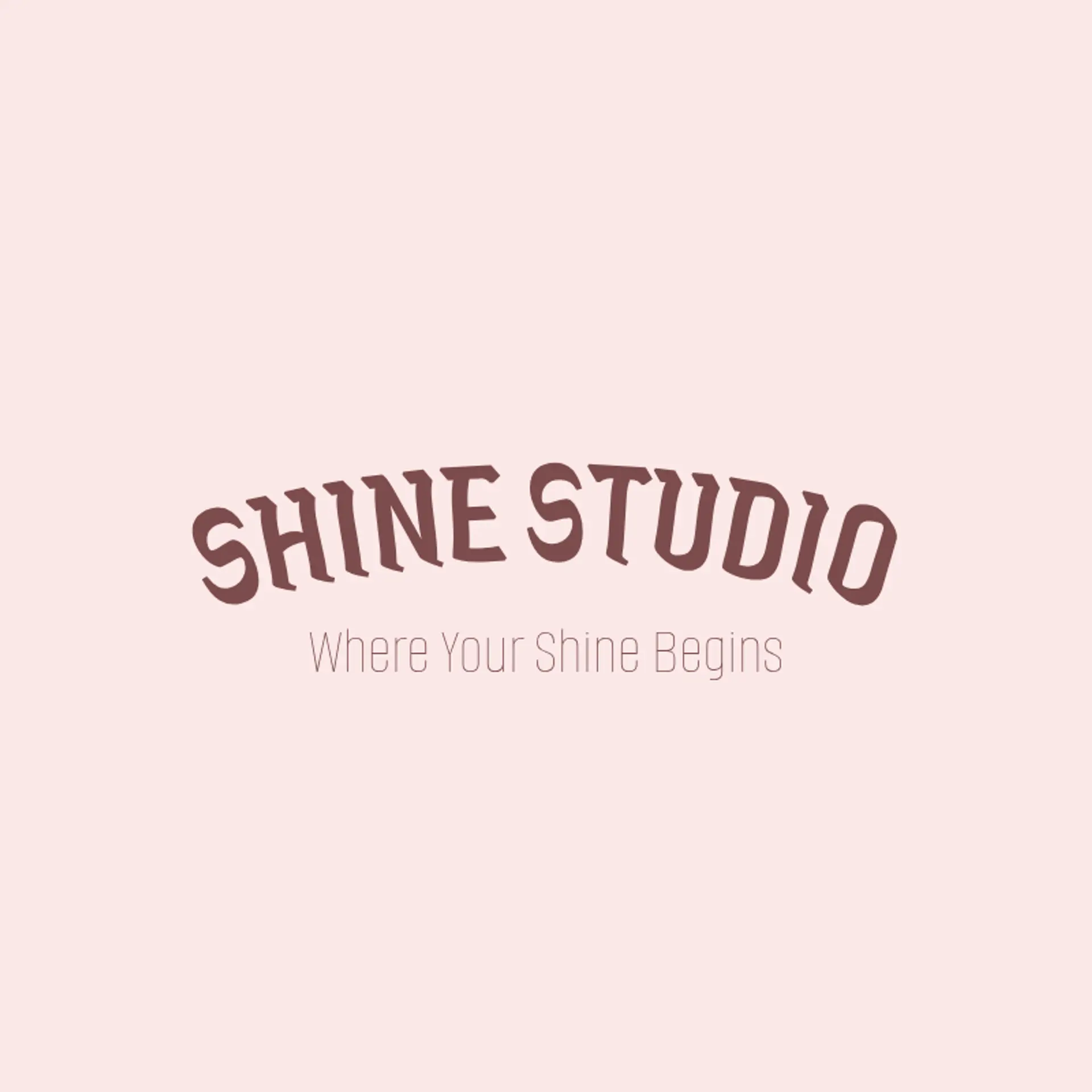 Shine Studio logo for beauty salon