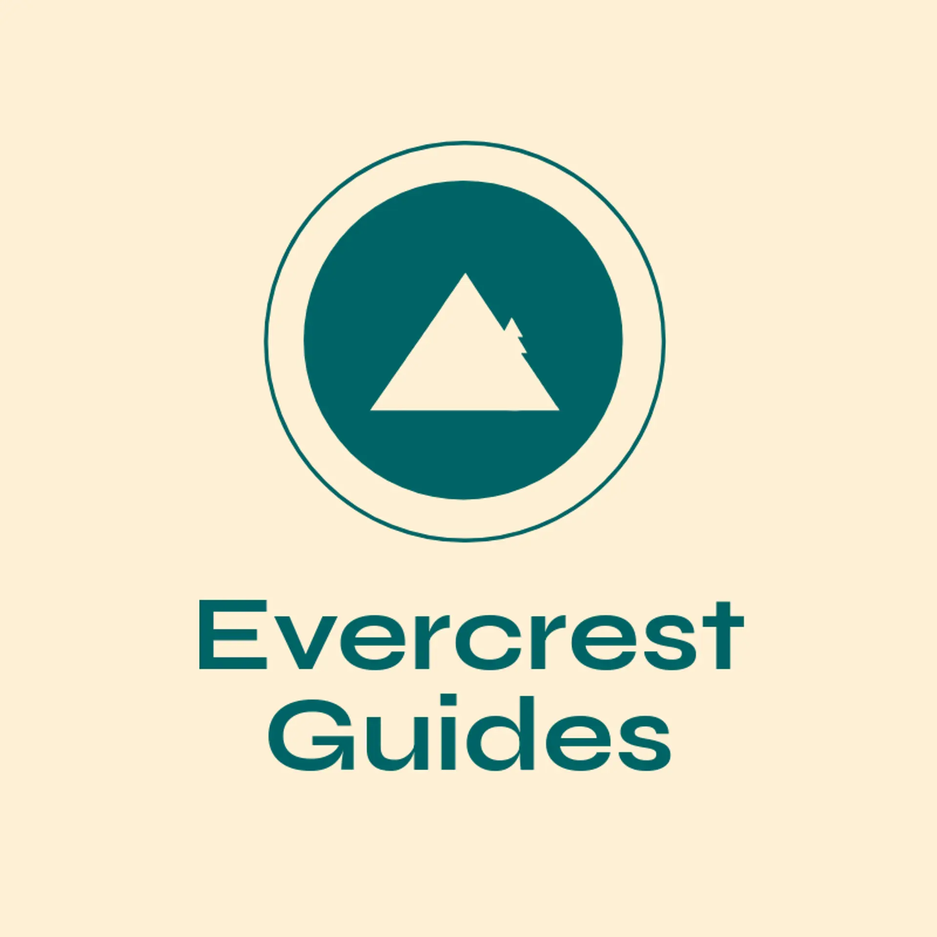Evercrest Guides logo for mountain