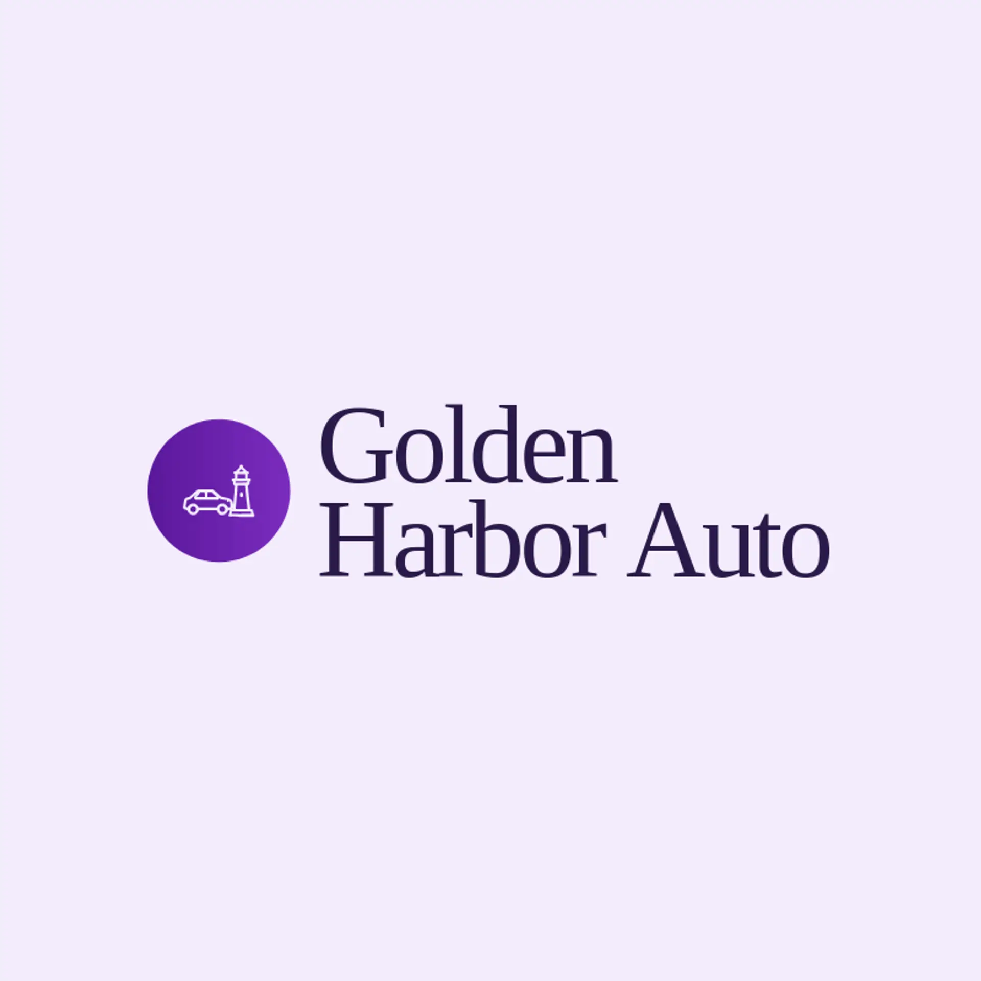 Golden Harbor Auto logo for car dealership